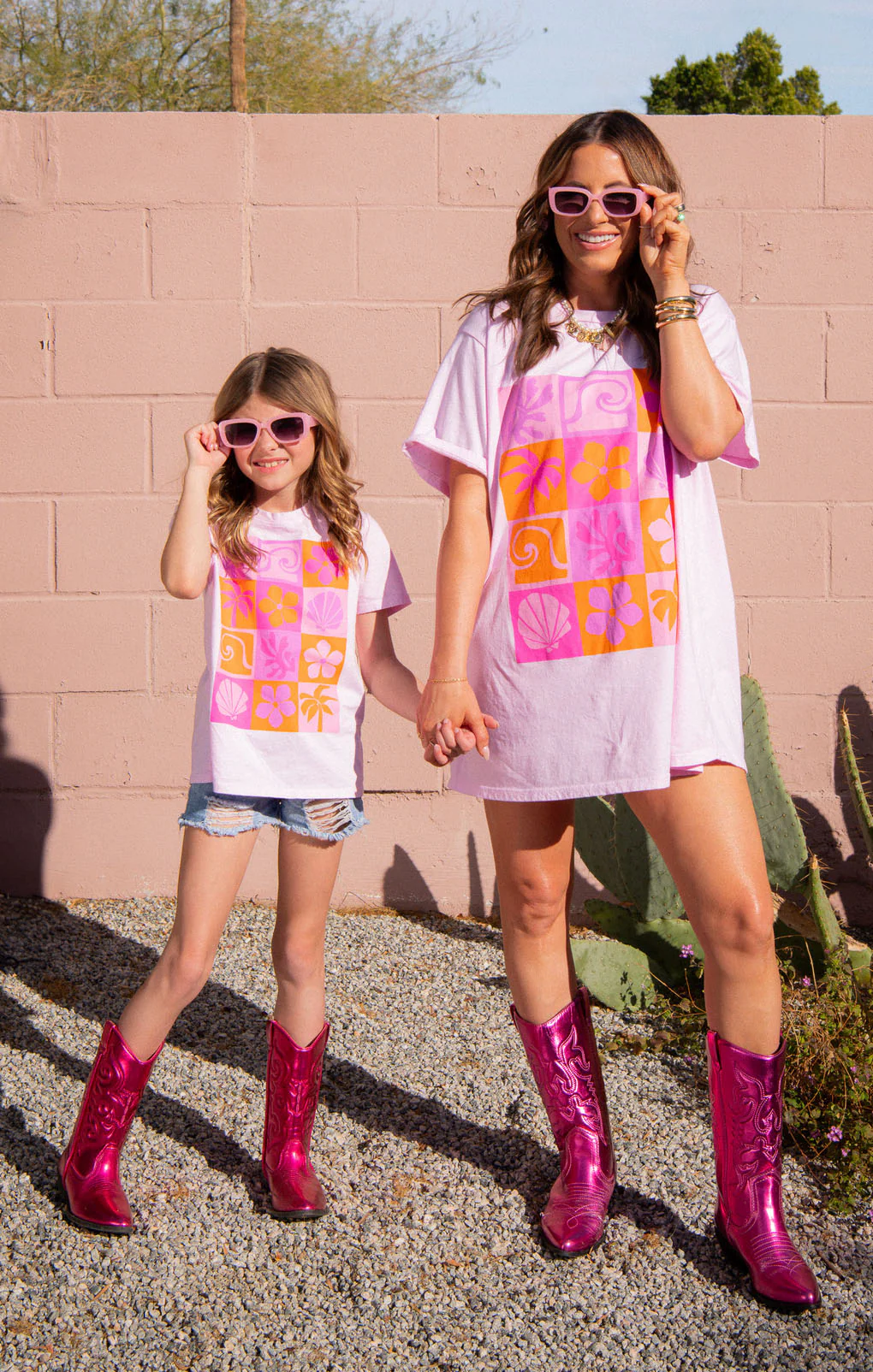 24 Hour Tee ~ Pink Daisy Graphic - Image 2