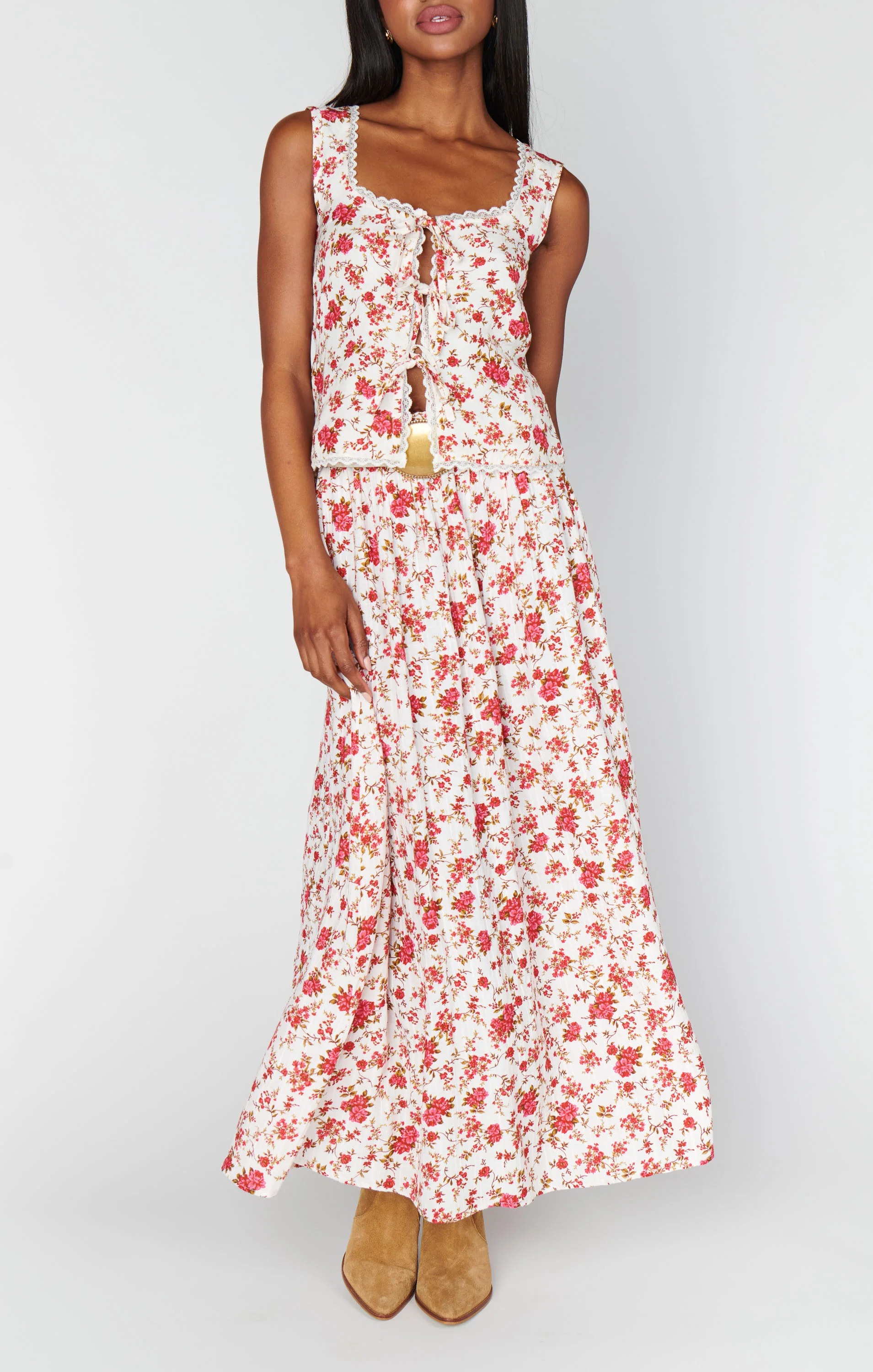 Adrianna Maxi Skirt ~ Southern Roses