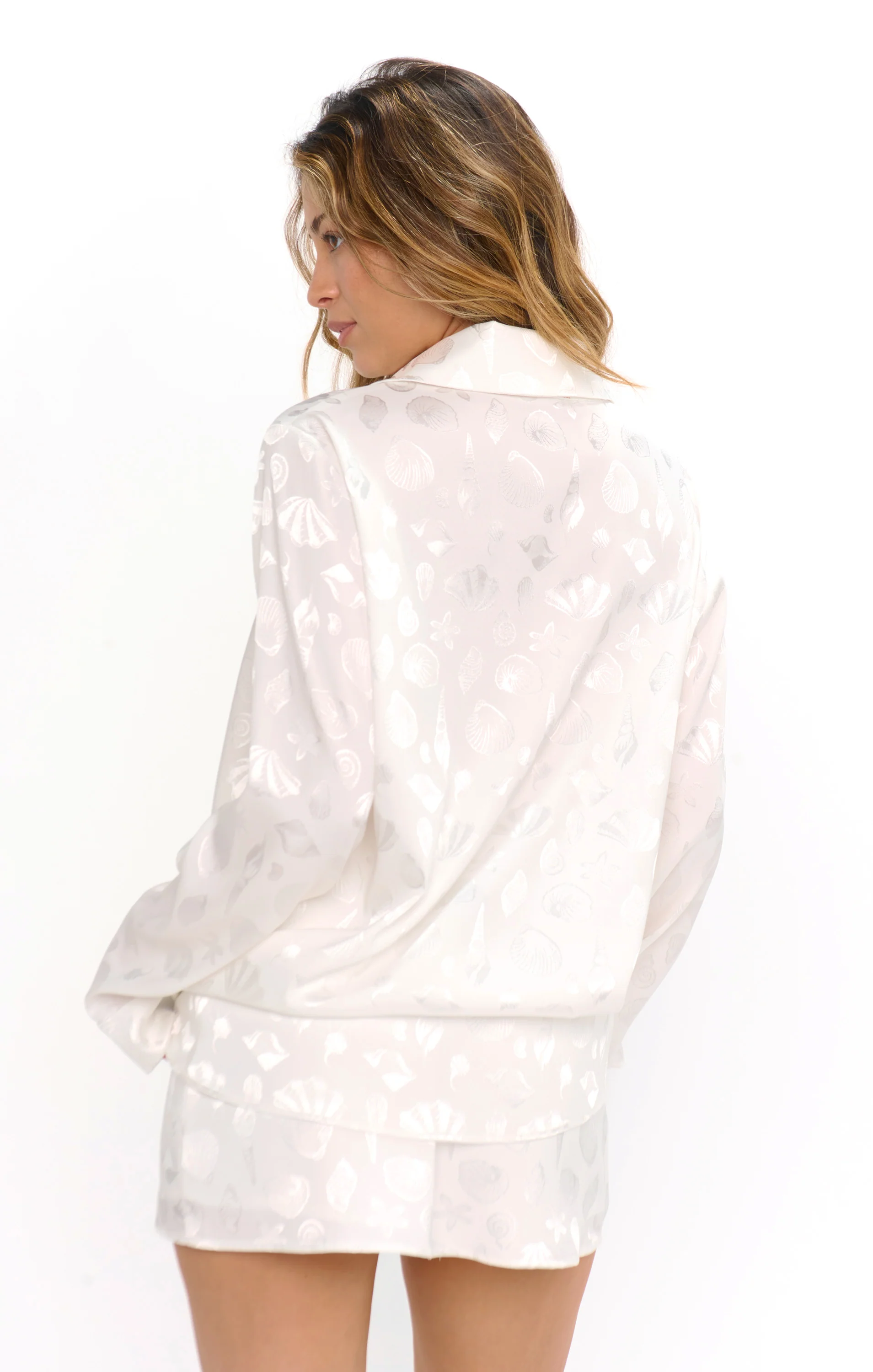 All Night Skort ~ White Shell Satin - Image 2