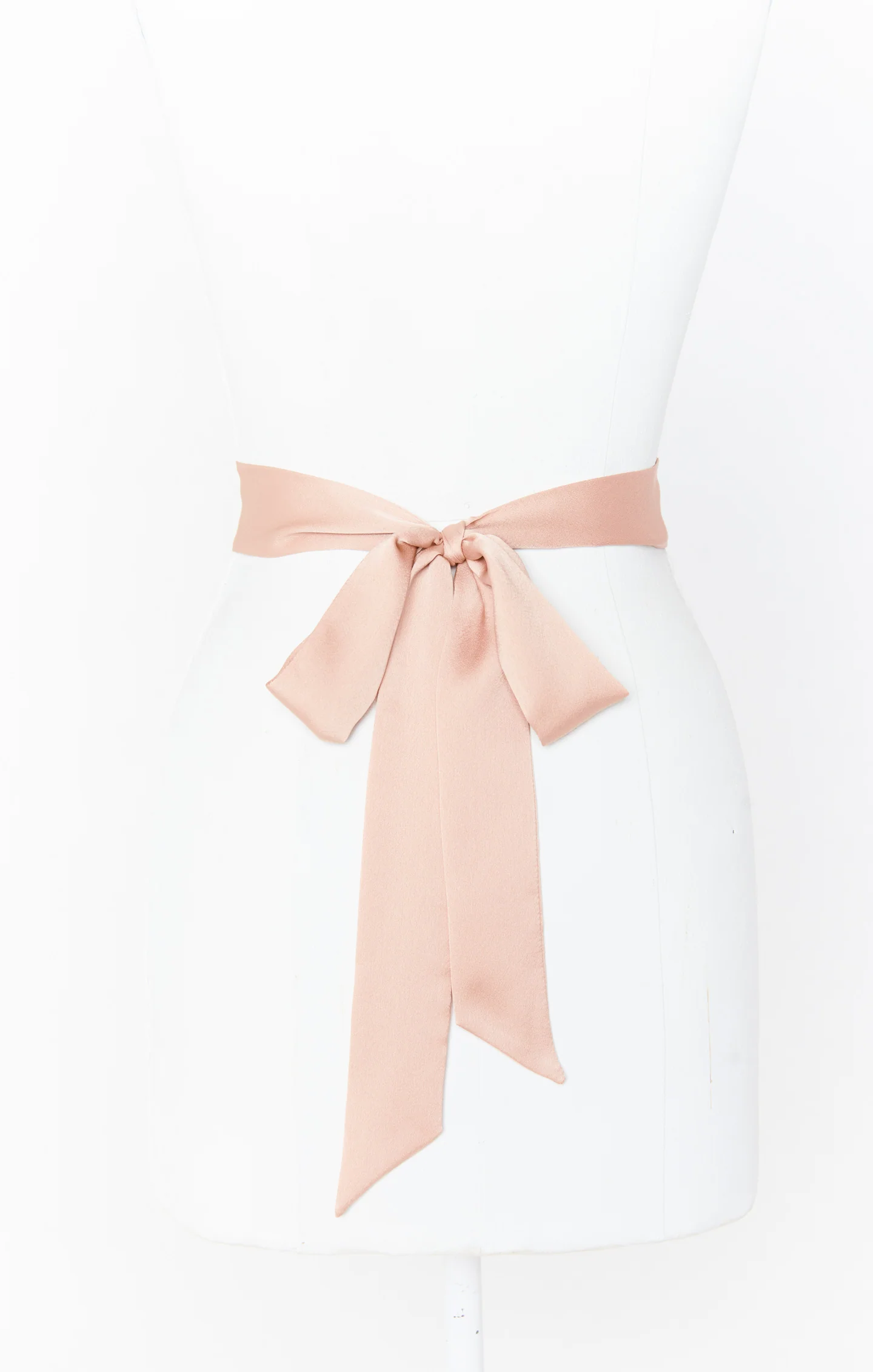 Bridesmaid Sash ~ Rose Gold Luxe Satin - Image 3