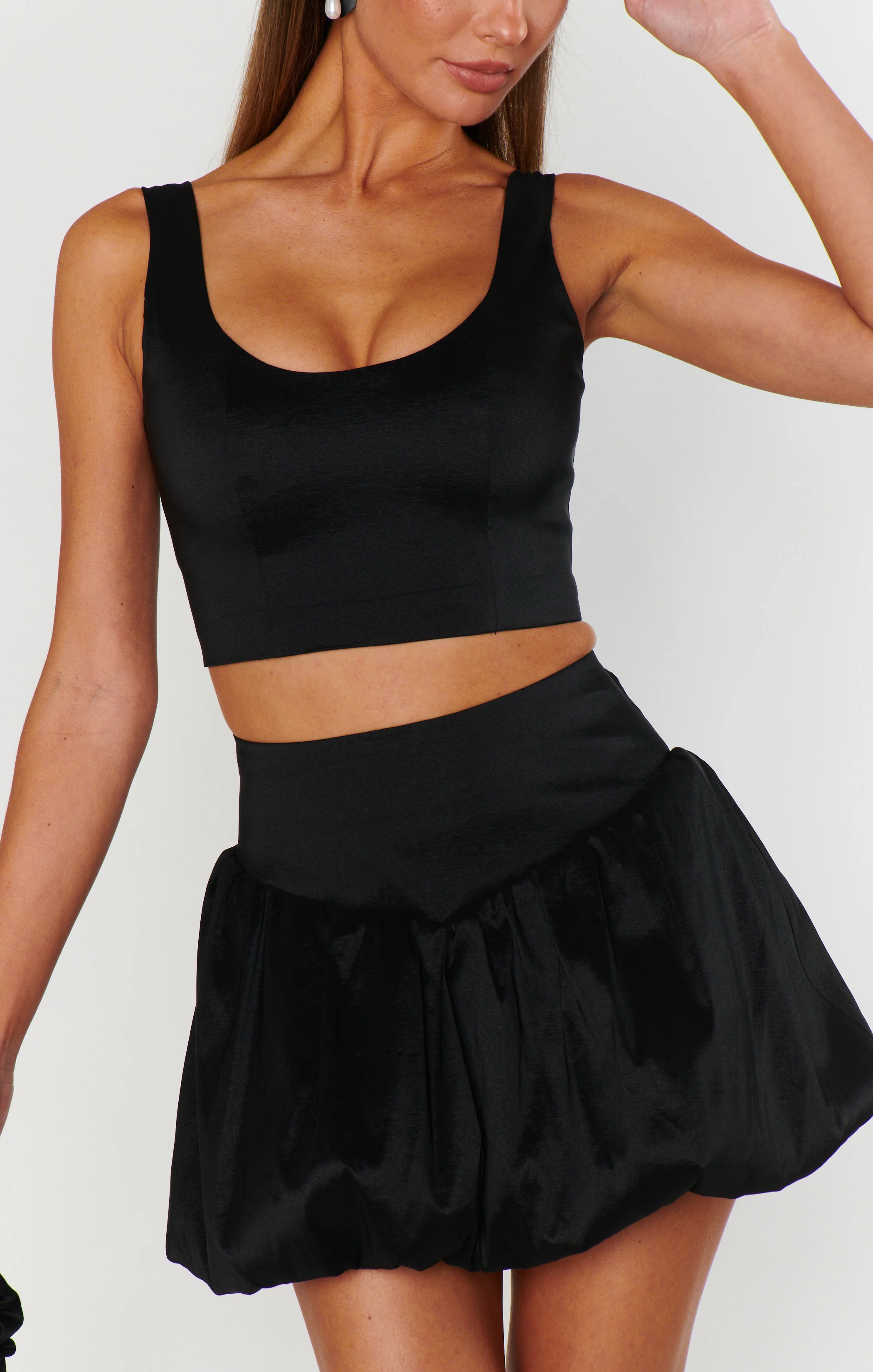 Celeste Skort ~ Black Taffeta - Image 7