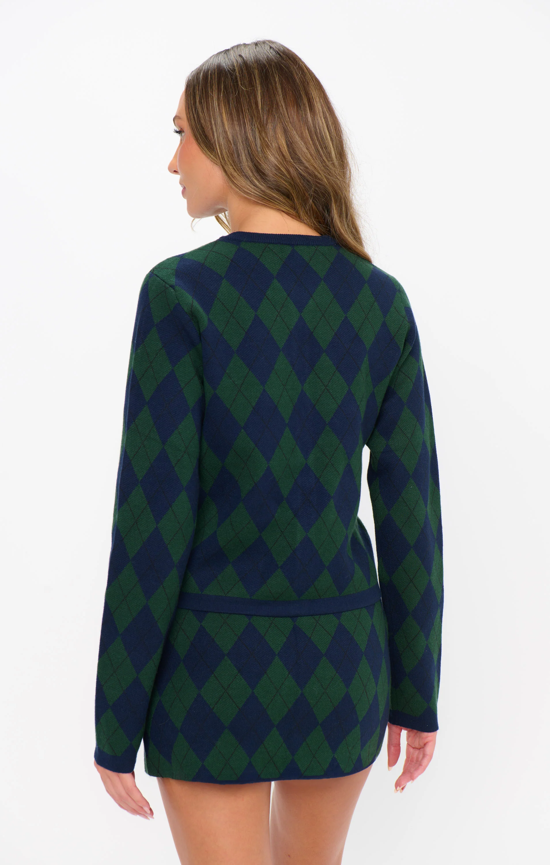 Cher Mini Skort ~ Oxford Argyle Knit - Image 5