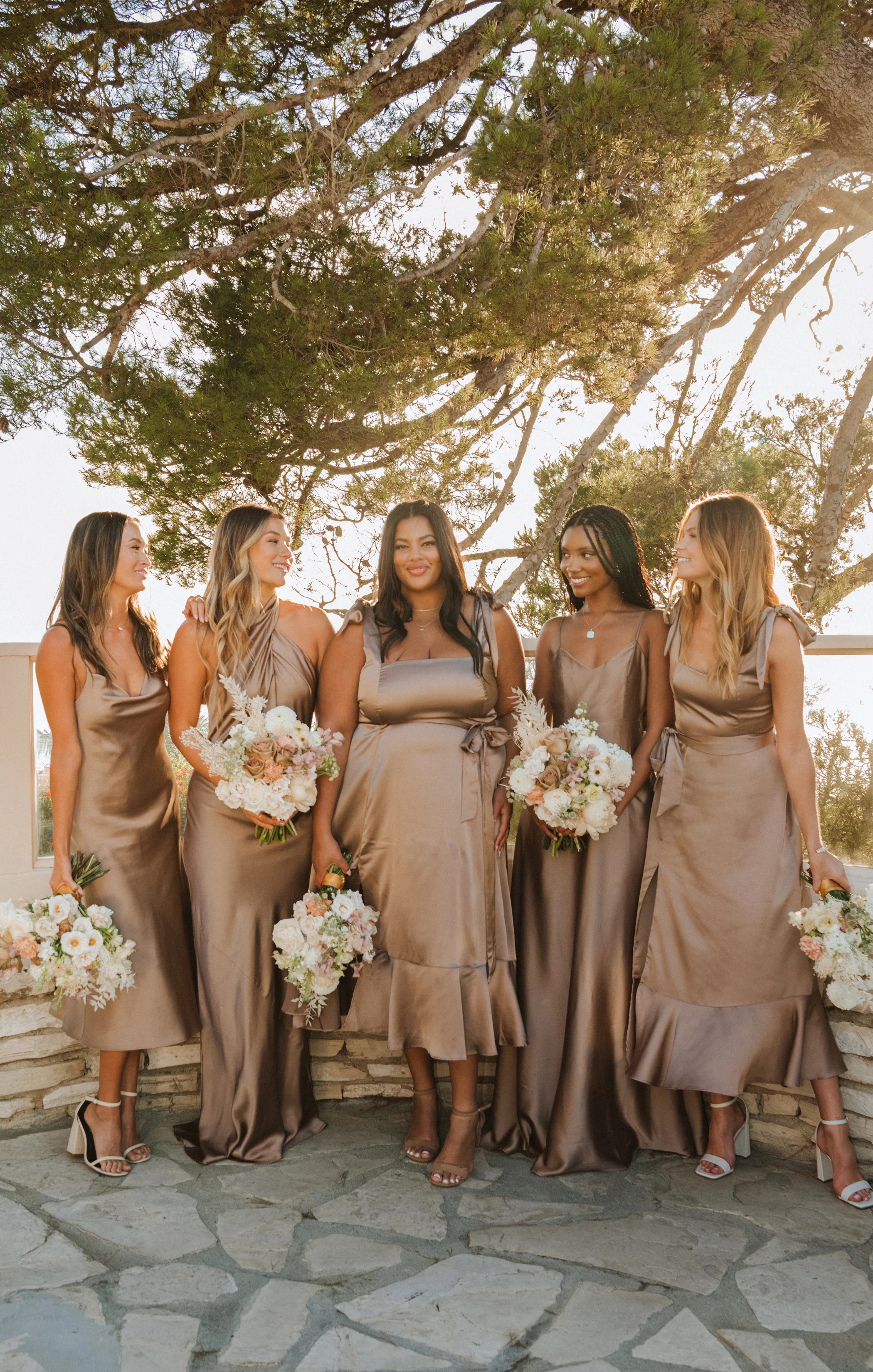 Claire Midi Dress ~ Dune Luxe Satin - Image 2