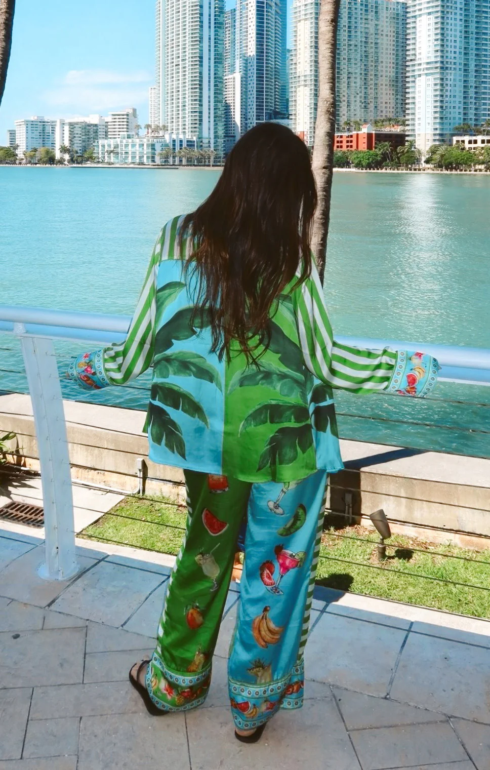 Classic PJ Set ~ Pina Colada Party Silky - Image 2