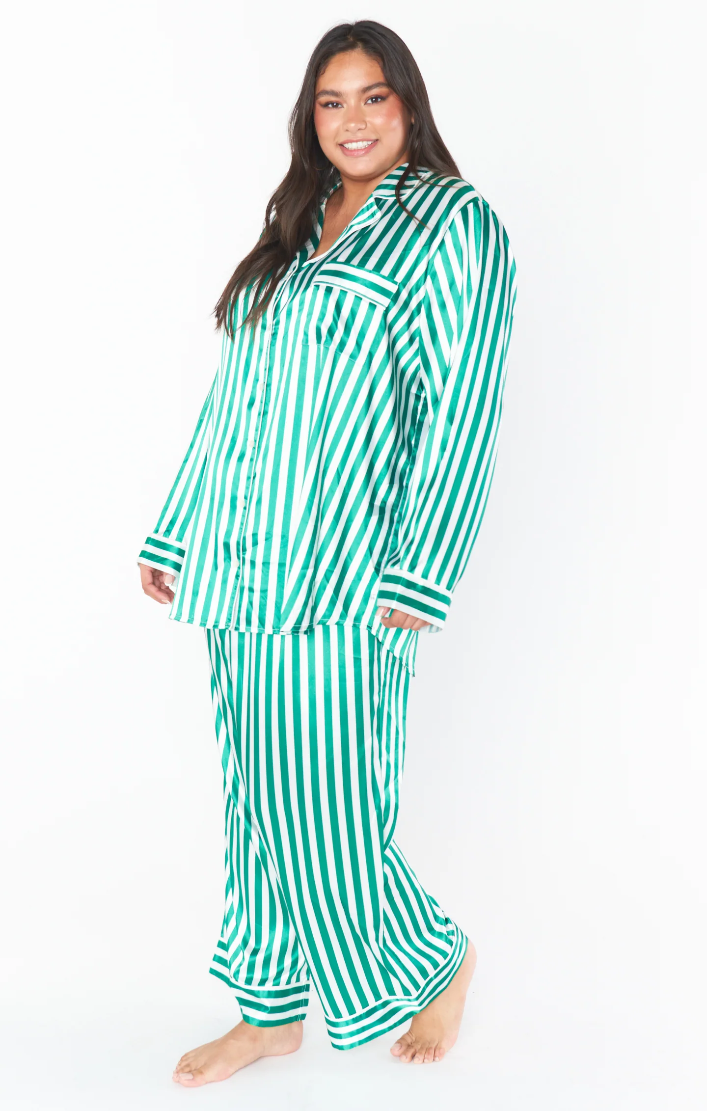 Classic PJ Set ~ Spearmint Stripe - Image 16