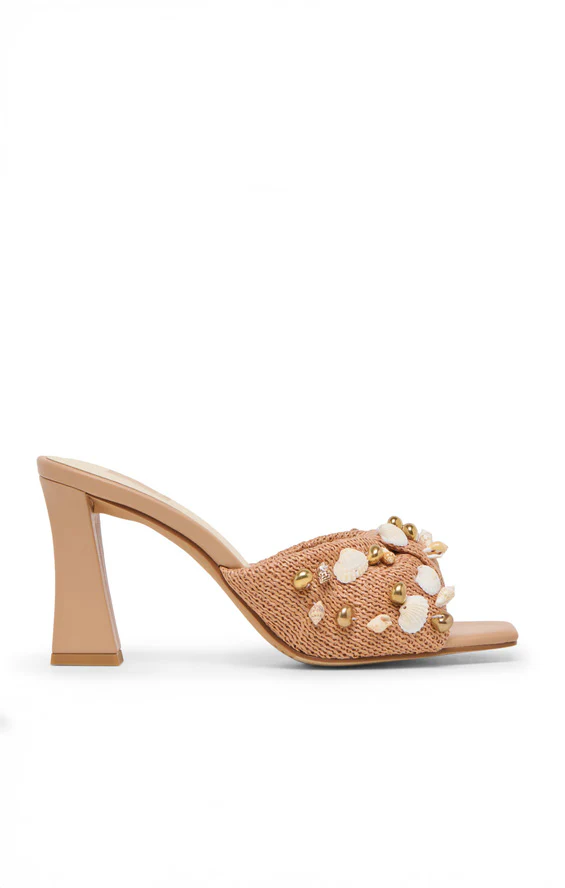 Dolce Vita Tylah Heel ~ Toffee Beaded Raffia - Image 2