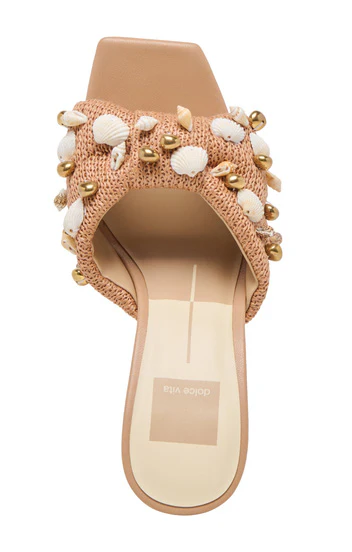 Dolce Vita Tylah Heel ~ Toffee Beaded Raffia - Image 5