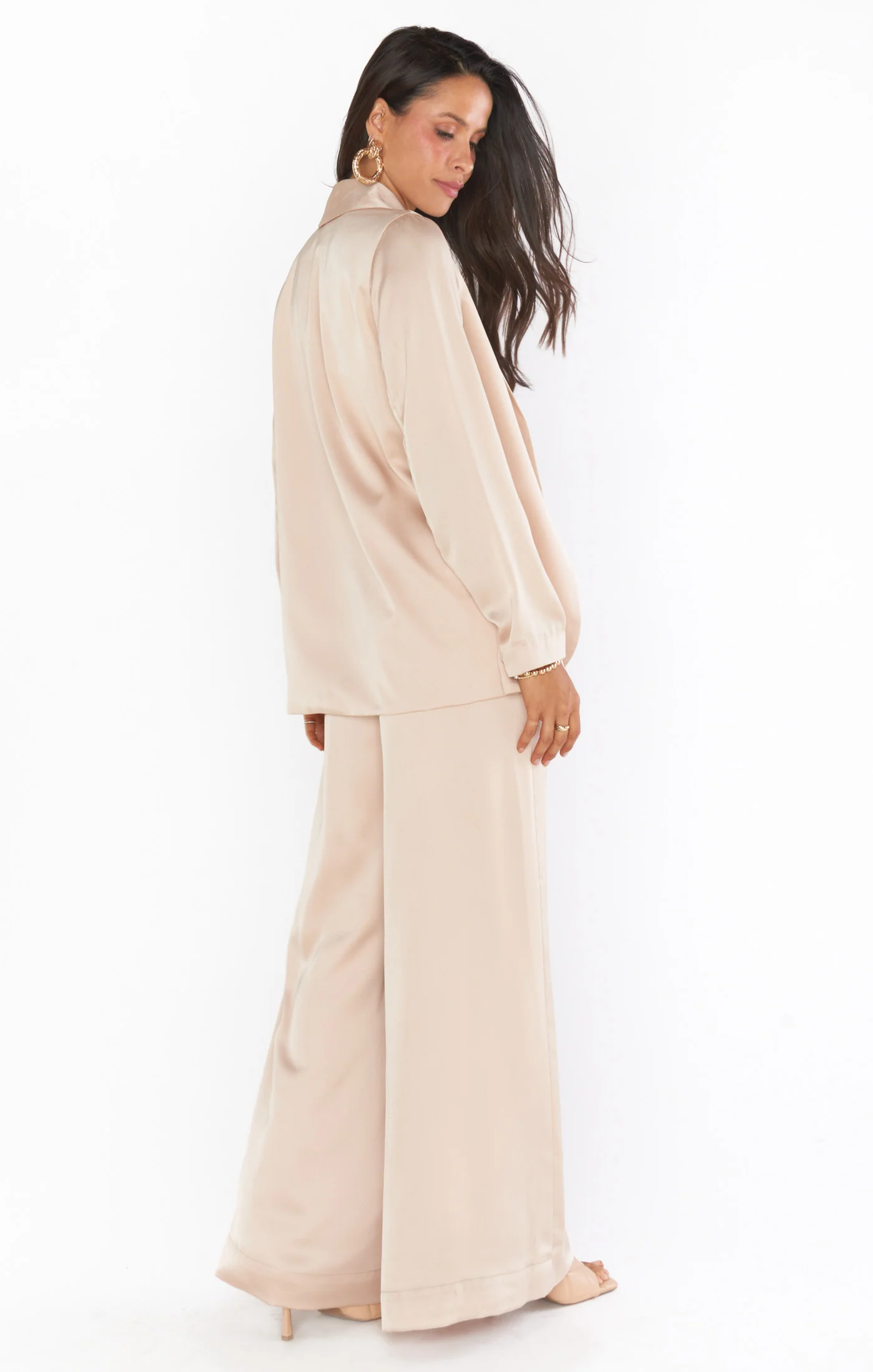 Felix Blazer ~ Champagne Luxe Satin - Image 3
