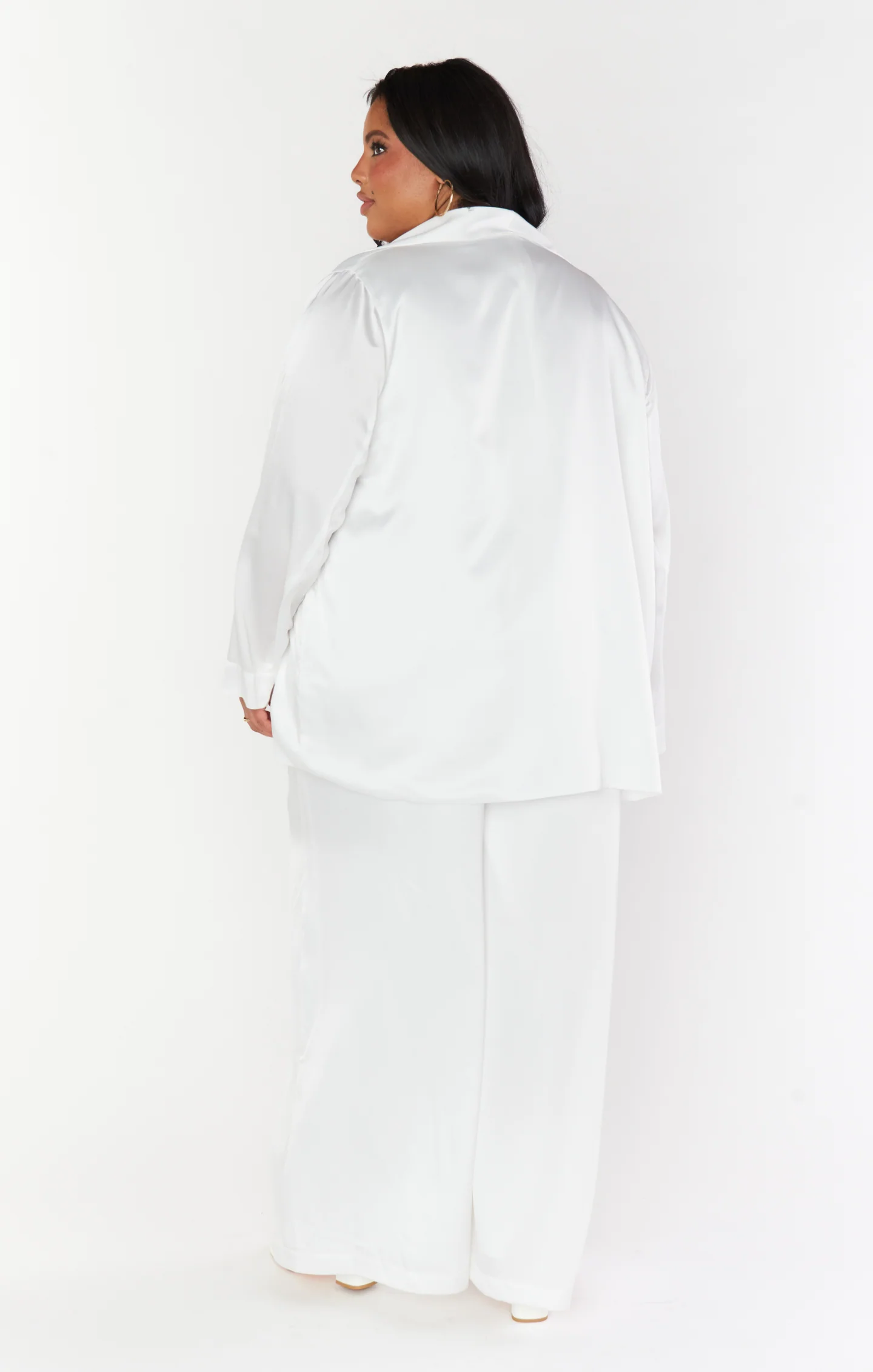 Felix Blazer ~ Ivory Luxe Satin - Image 12