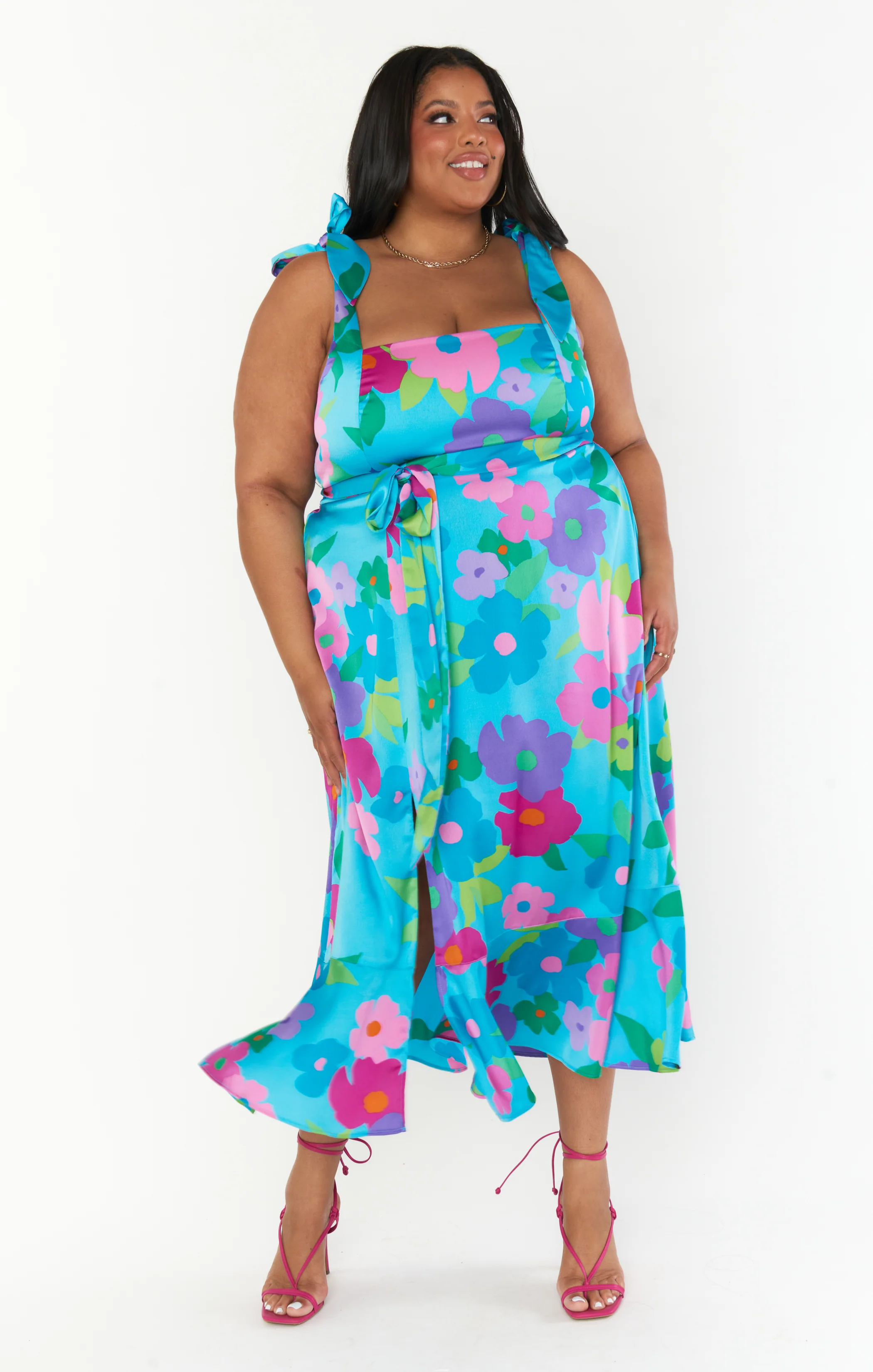 Garden Midi Dress ~ Multi Piccadilly Floral - Image 4