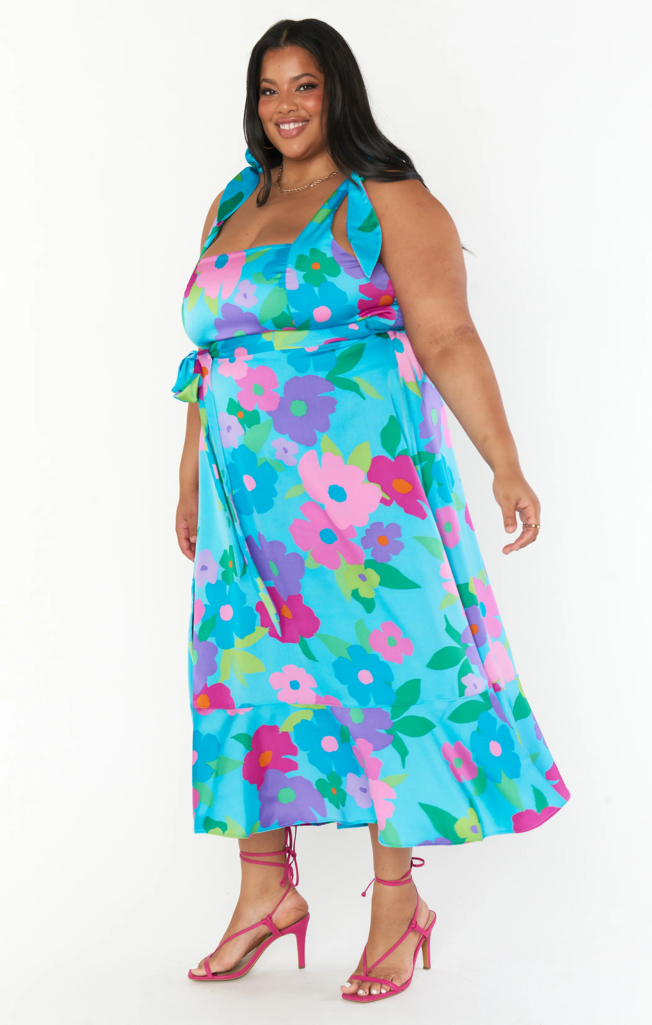 Garden Midi Dress ~ Multi Piccadilly Floral - Image 6