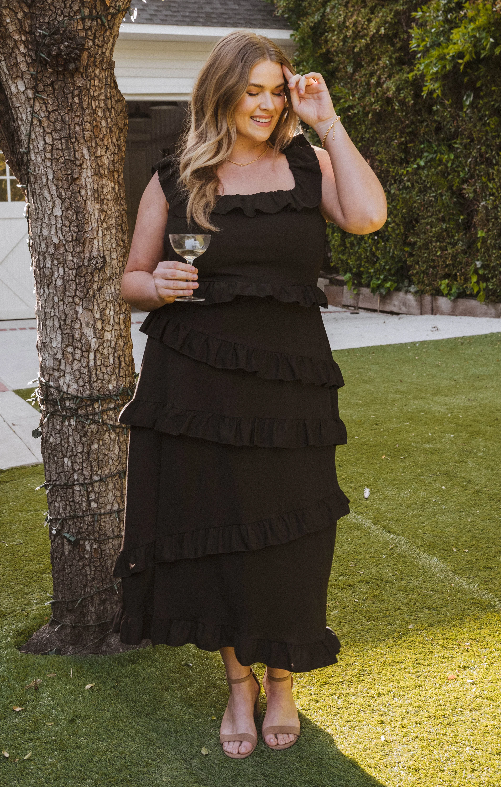 Greta Dress ~ Black Stretch - Image 13