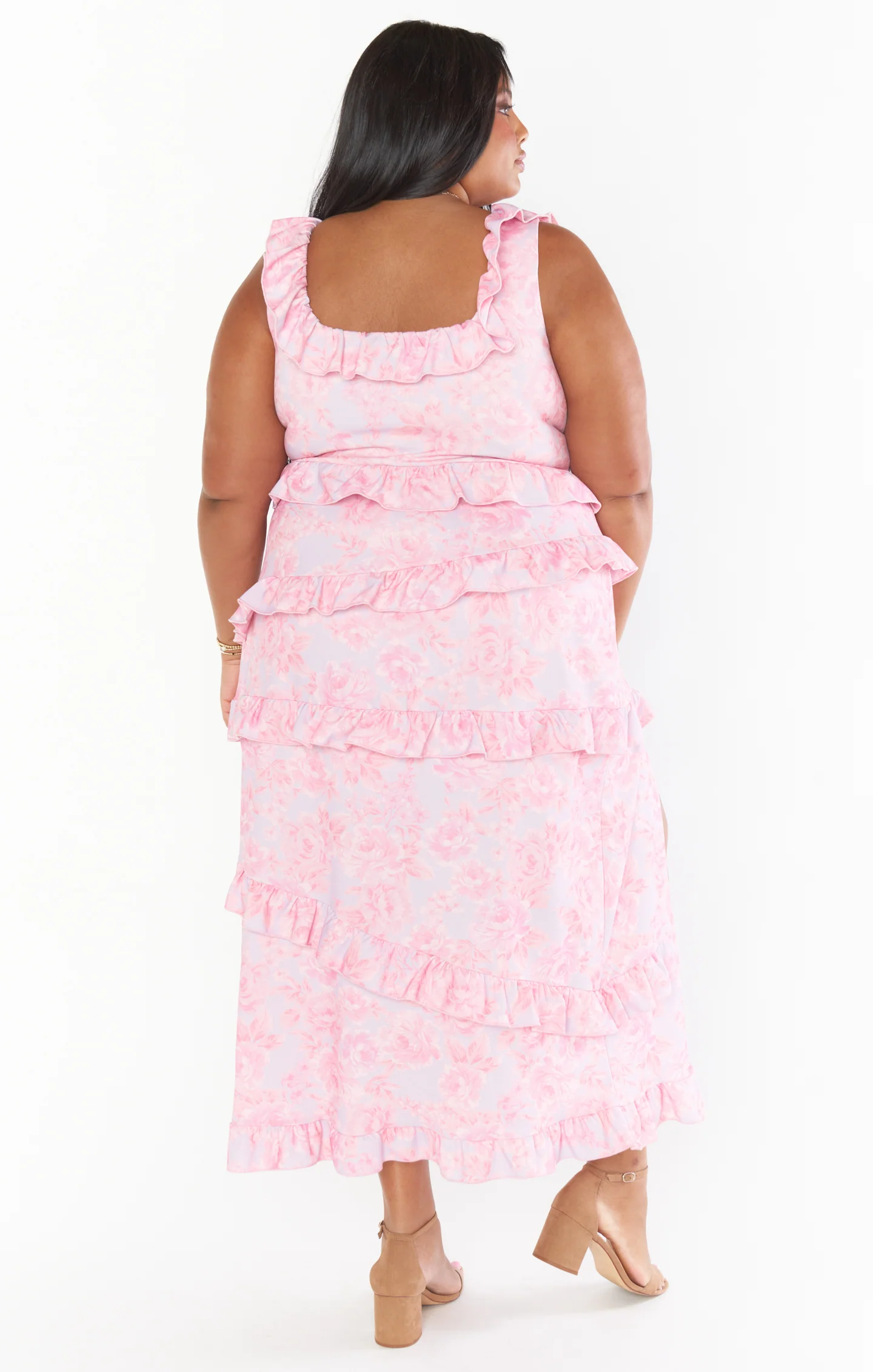 Greta Dress ~ Blushing Floral Stretch - Image 16