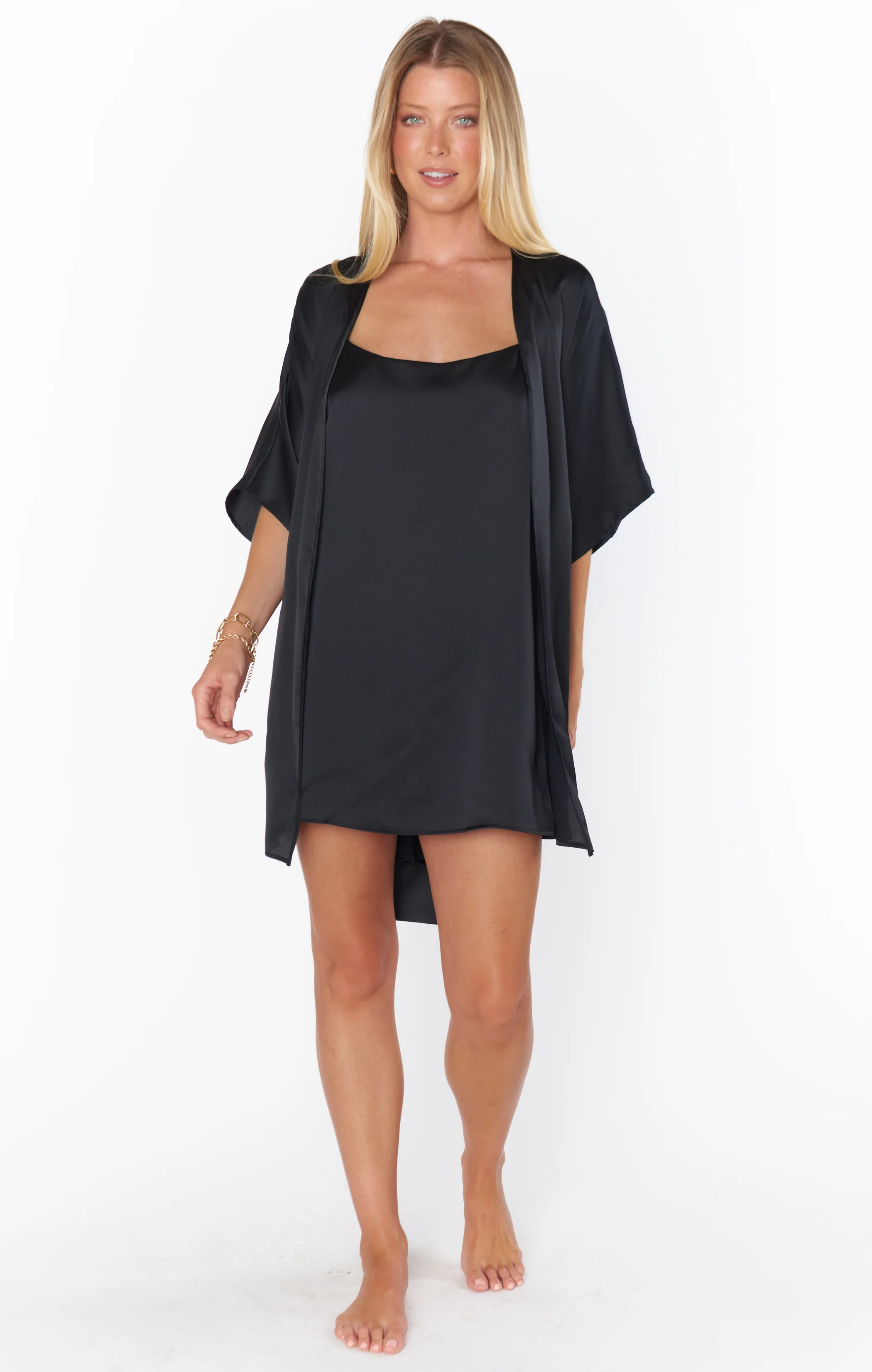 Happily Ever Top Slip ~ Black Luxe Satin - Image 5