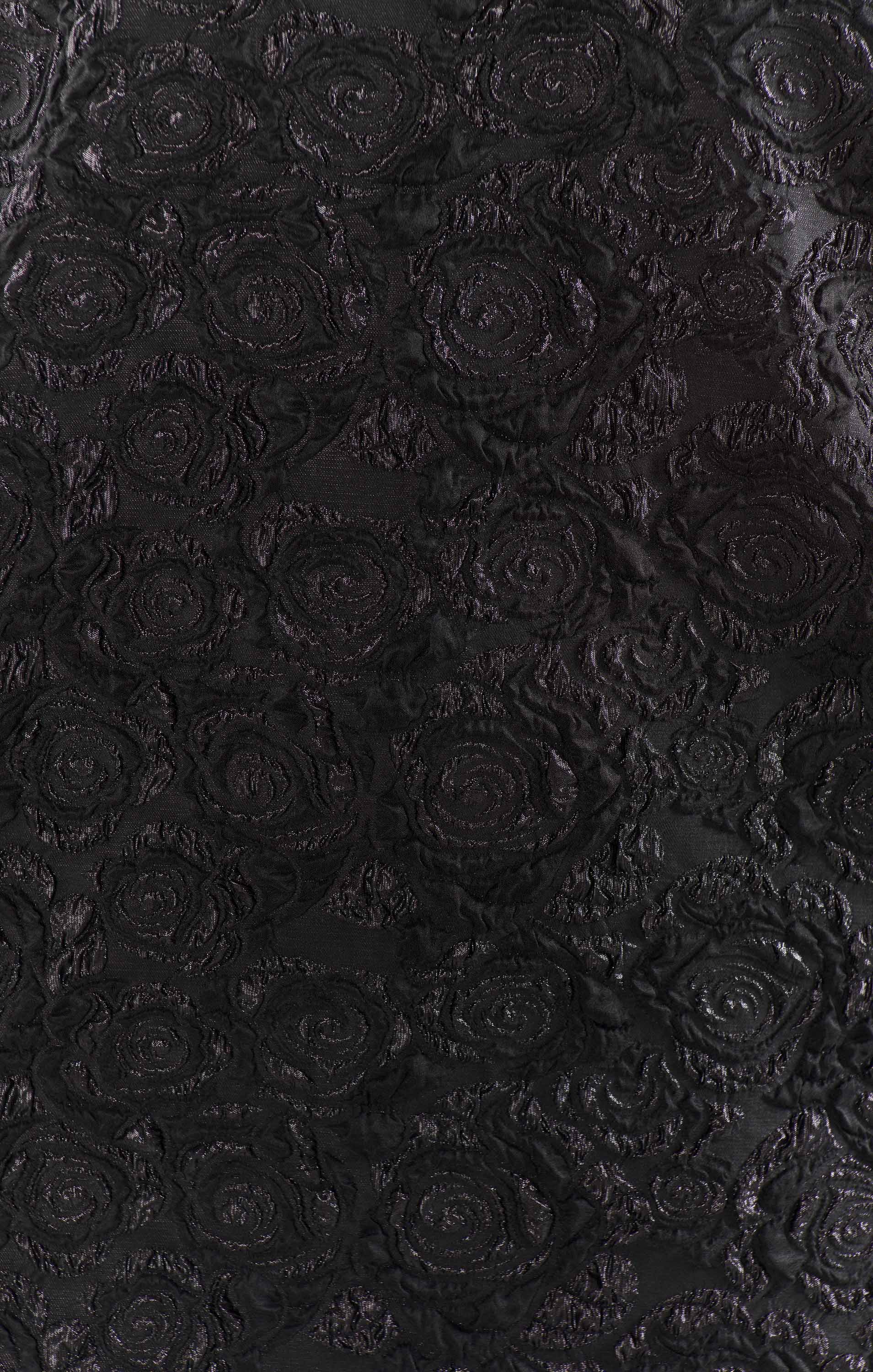 Jeanette Dress ~ Black Blooms Jacquard - Image 11