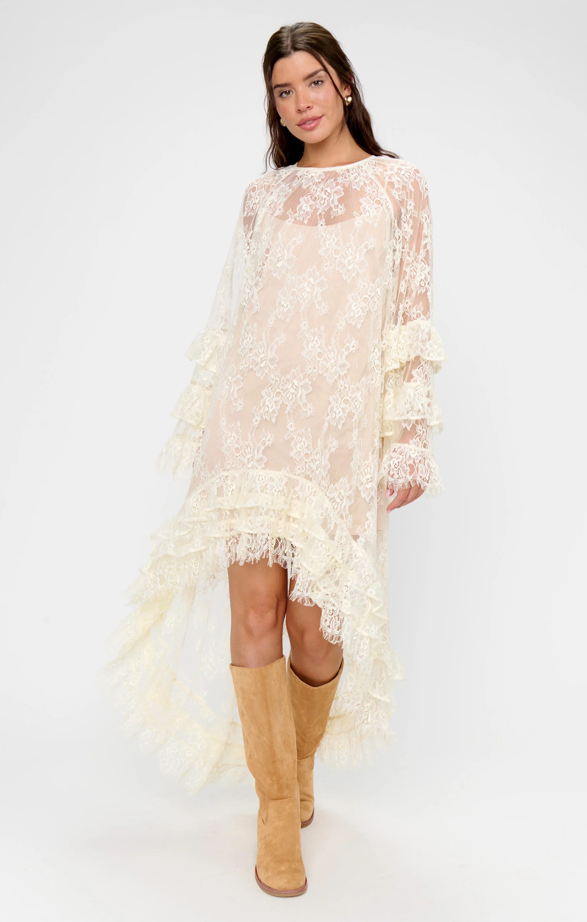 Joelle Maxi Dress ~ Dainty White Lace - Image 4