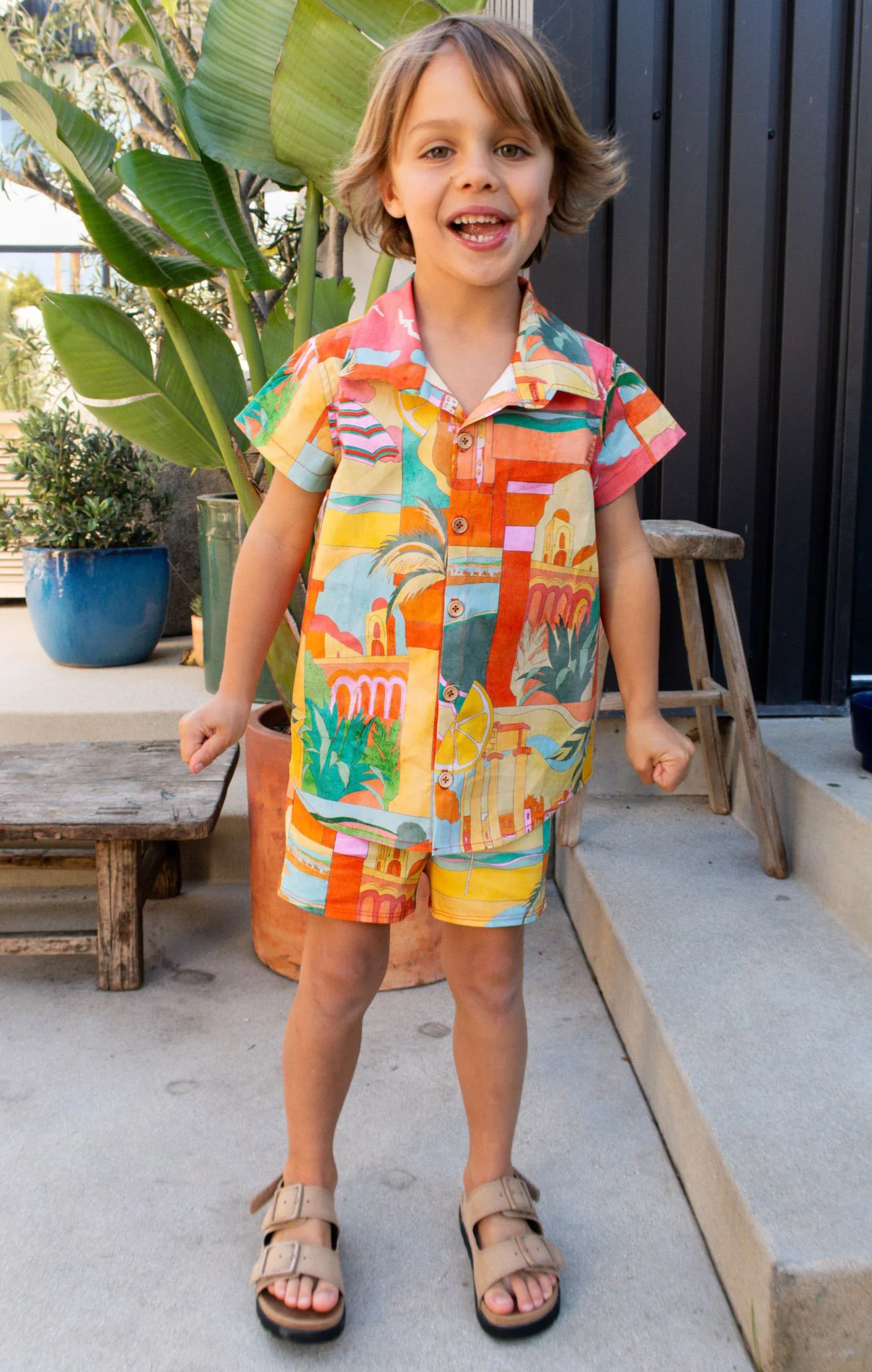 Lil Button Up Shirt ~ Postcards From Italia - Image 2