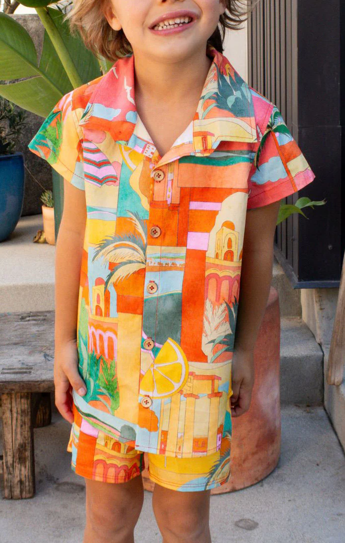 Lil Easy Shorts ~ Postcards From Italia - Image 2