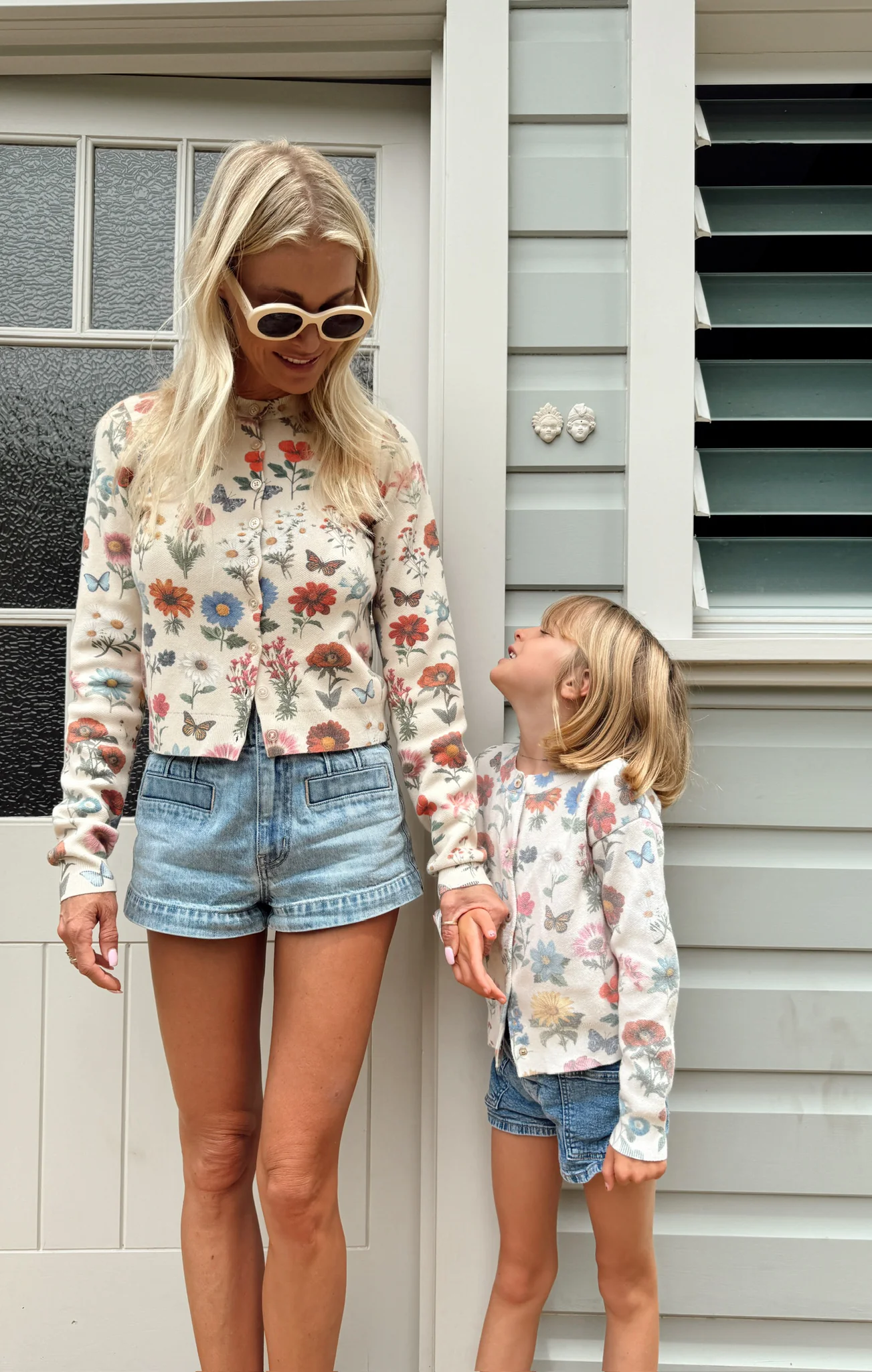 Little Cafe Cardigan ~ French Floral Knit - Image 2