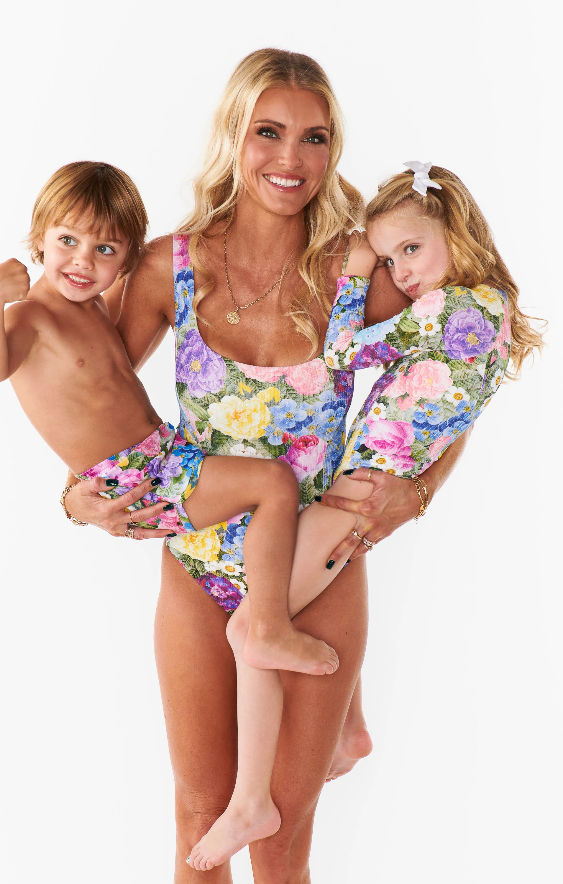 Little Surfside One Piece ~ Flower Shop Rib Scrunch - Image 5