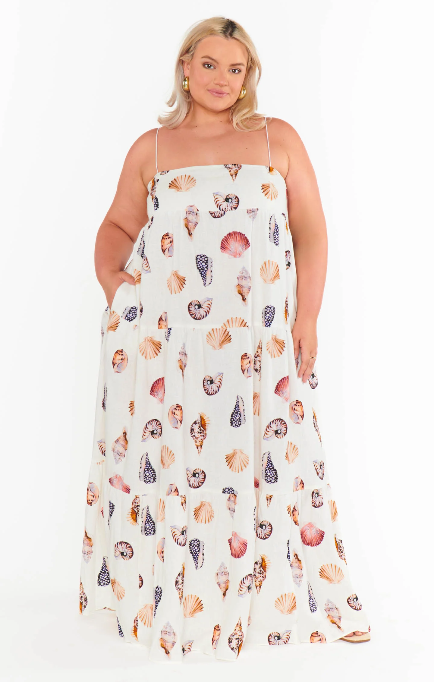 Long Weekend Maxi Dress ~ Shell Linen - Image 4