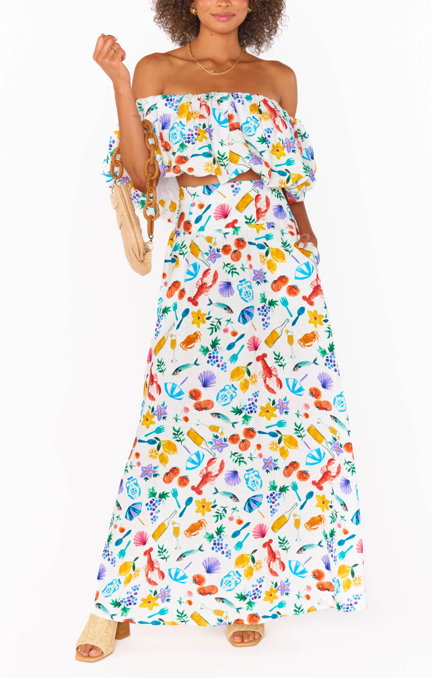 Melody Swing Skirt ~ Italian Picnic Linen - Image 5