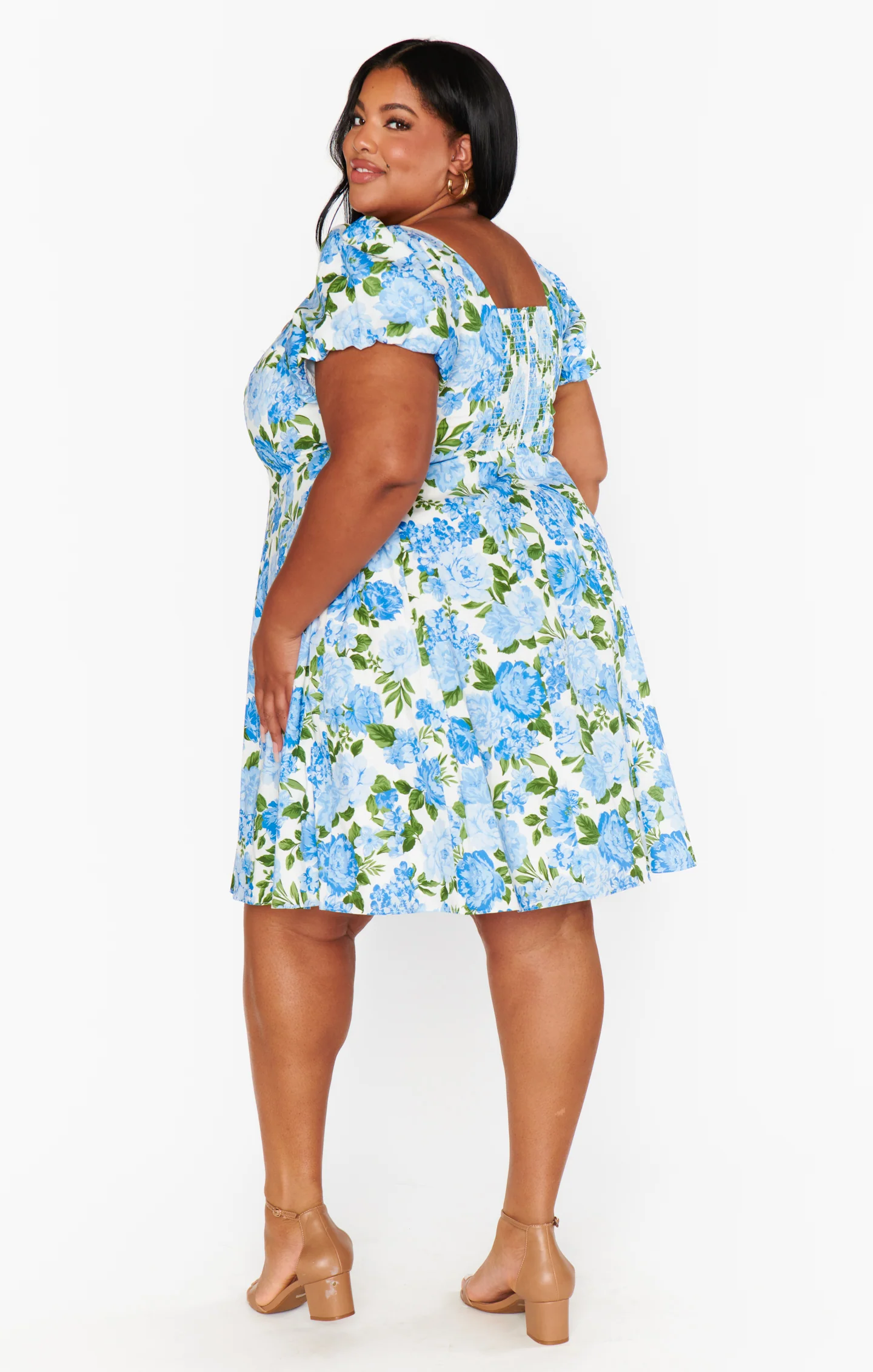 Mia Dress ~ Cottage Floral Blue - Image 13
