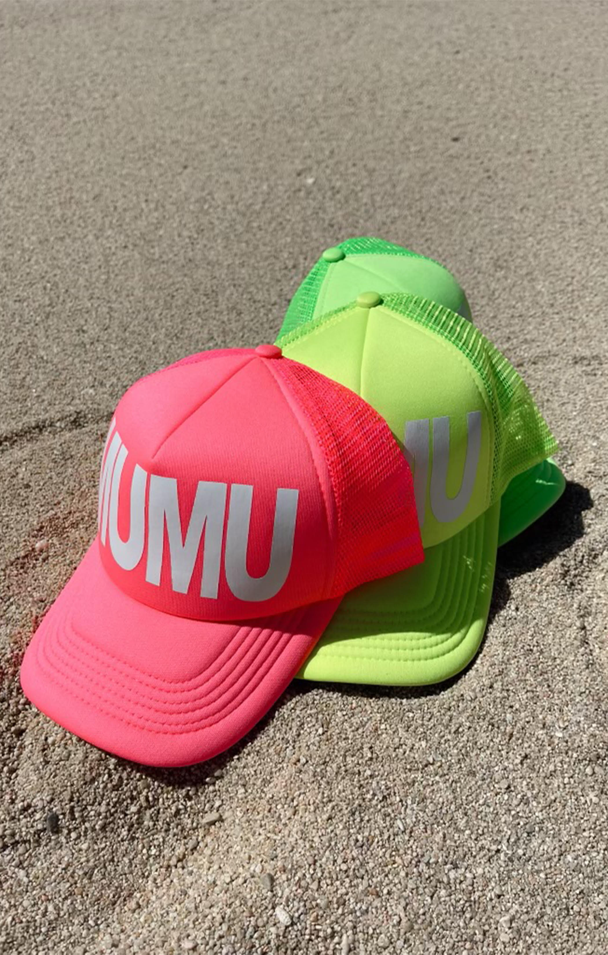 MUMU Trucker Hat ~ Neon Pink - Image 2