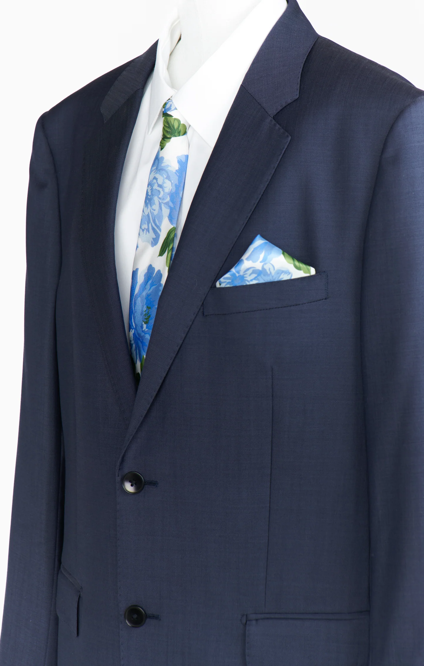 Nico Neck Tie ~ Cottage Floral Blue - Image 3