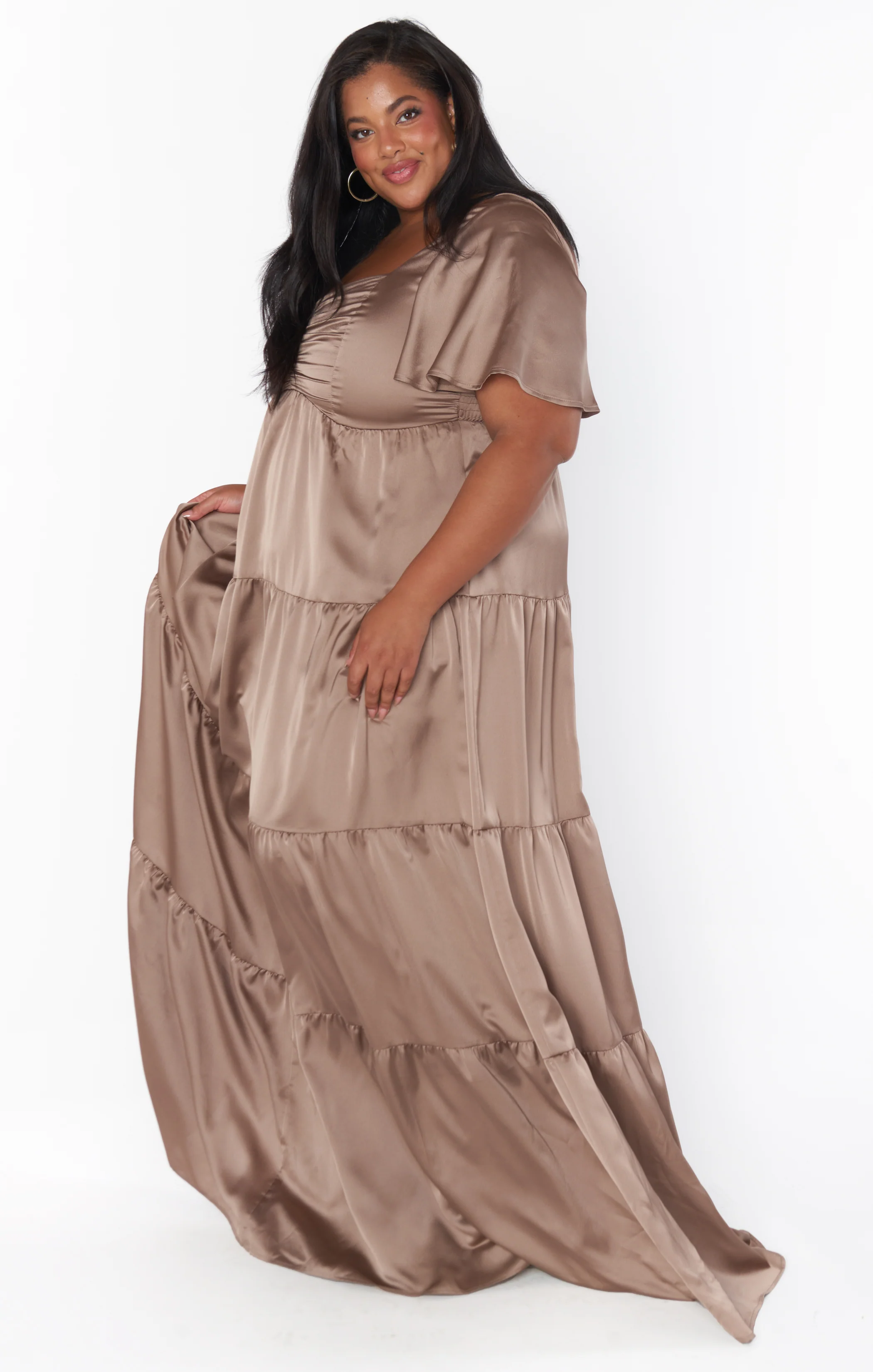 Nicole Maxi Dress ~ Dune Luxe Satin - Image 5