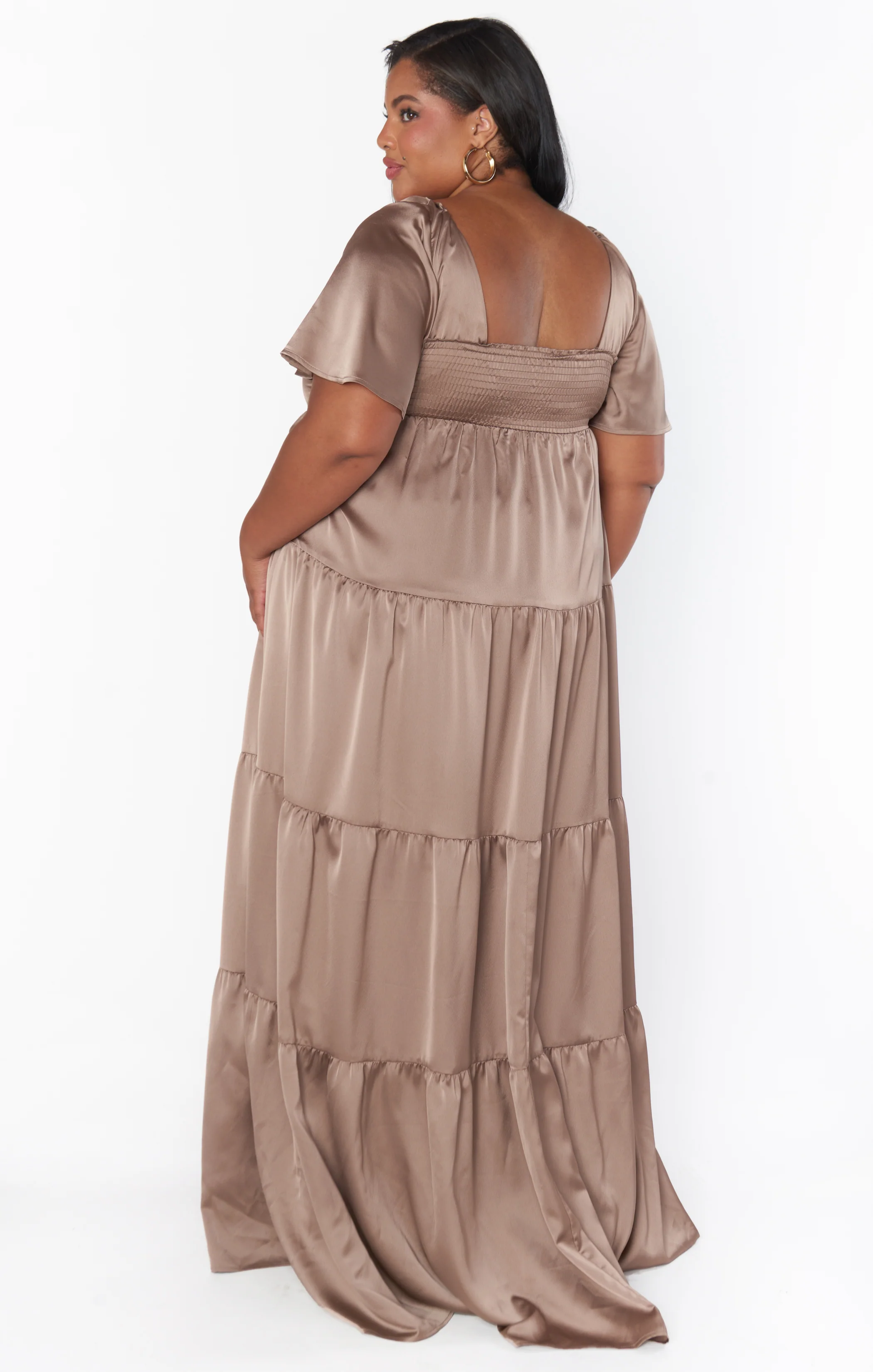 Nicole Maxi Dress ~ Dune Luxe Satin - Image 7