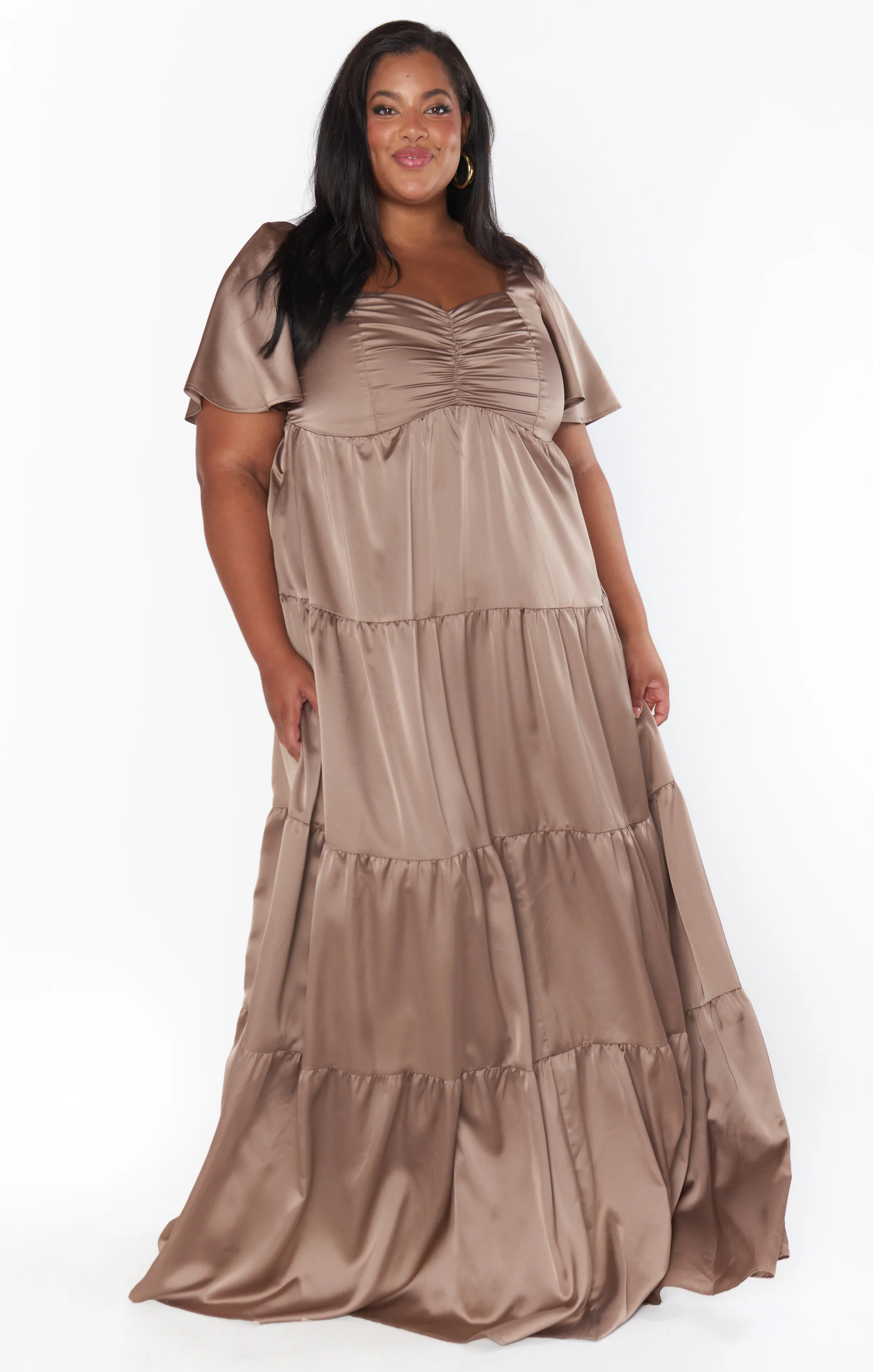 Nicole Maxi Dress ~ Dune Luxe Satin - Image 9