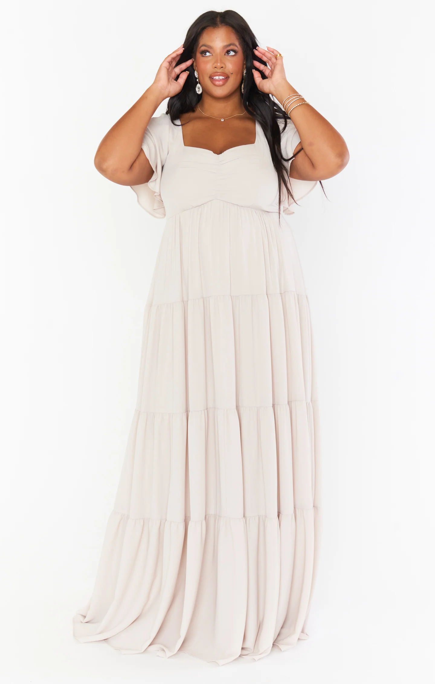 Nicole Maxi Dress ~ Show Me The Ring Crisp - Image 10
