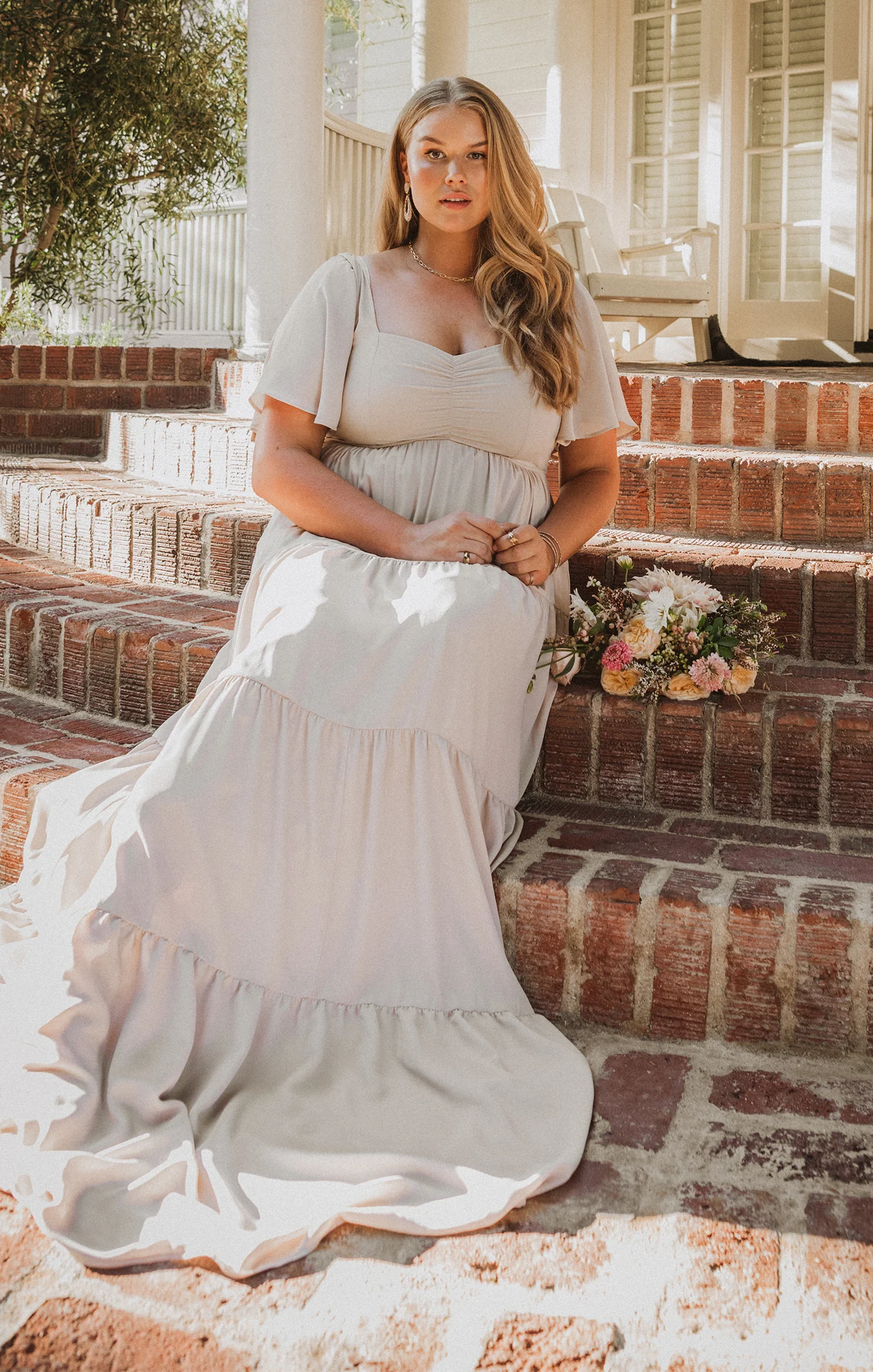 Nicole Maxi Dress ~ Show Me The Ring Crisp - Image 9