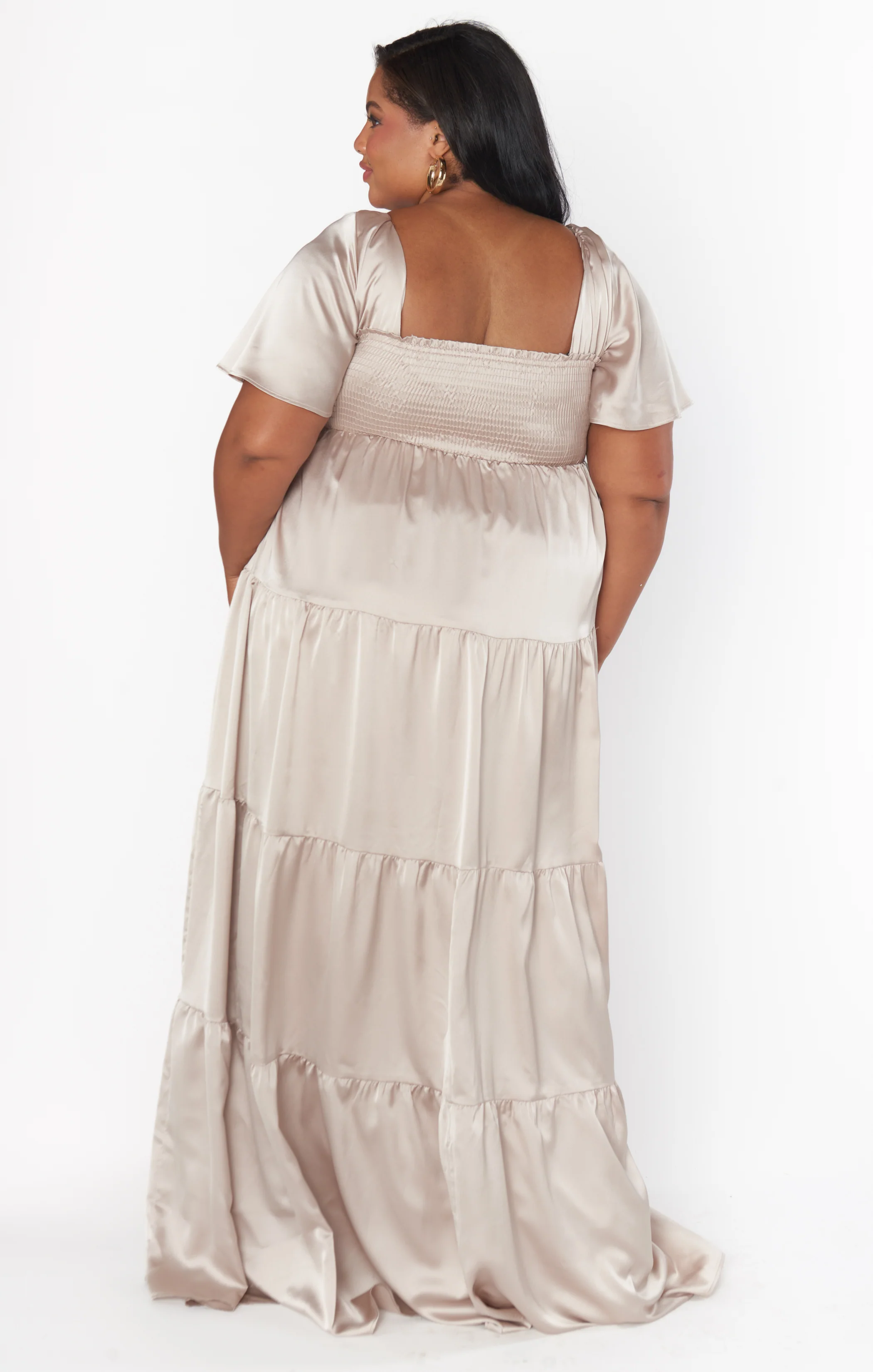 Nicole Maxi Dress ~ Show Me The Ring Luxe Satin - Image 11