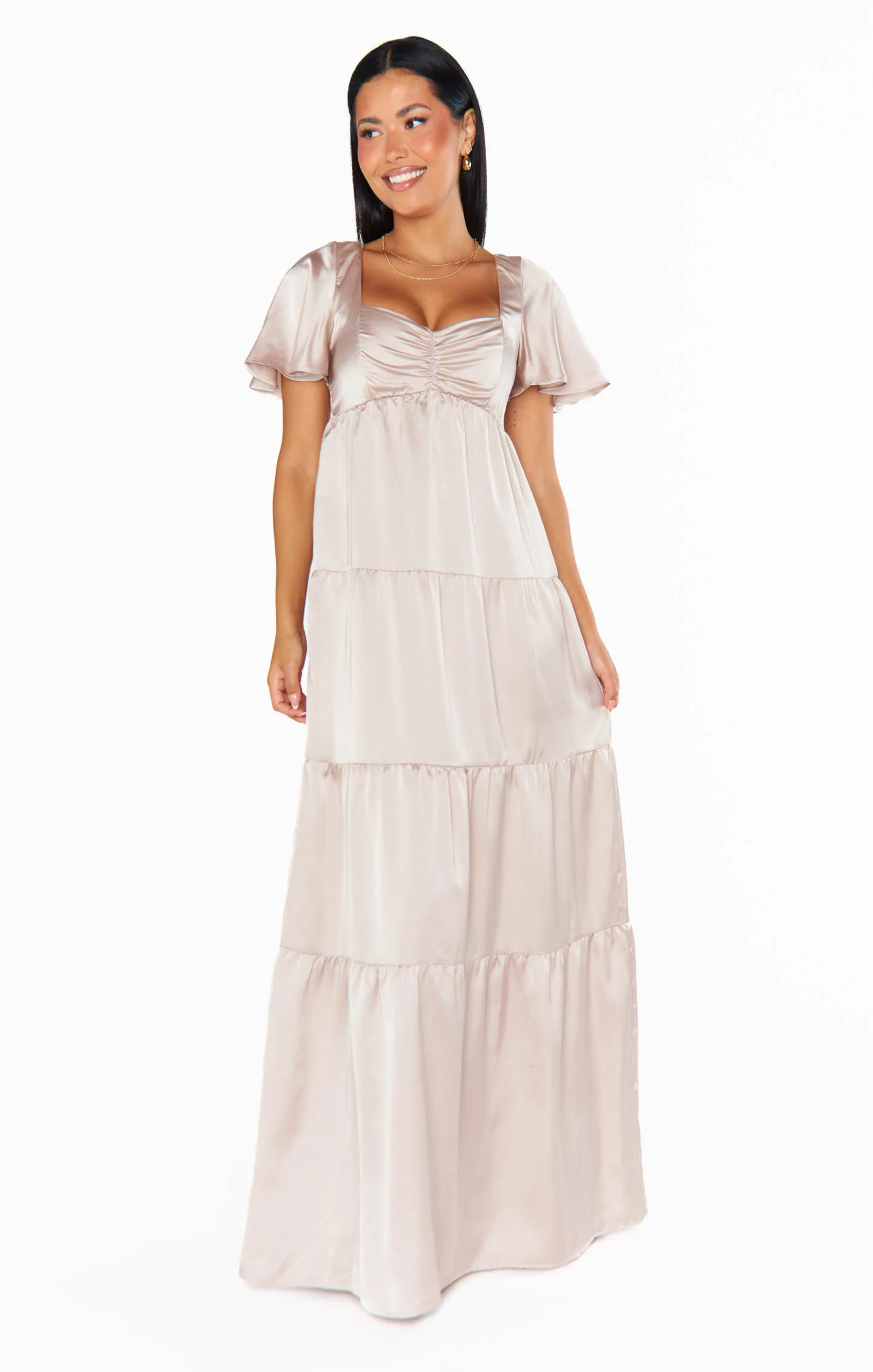 Nicole Maxi Dress ~ Show Me The Ring Luxe Satin - Image 12