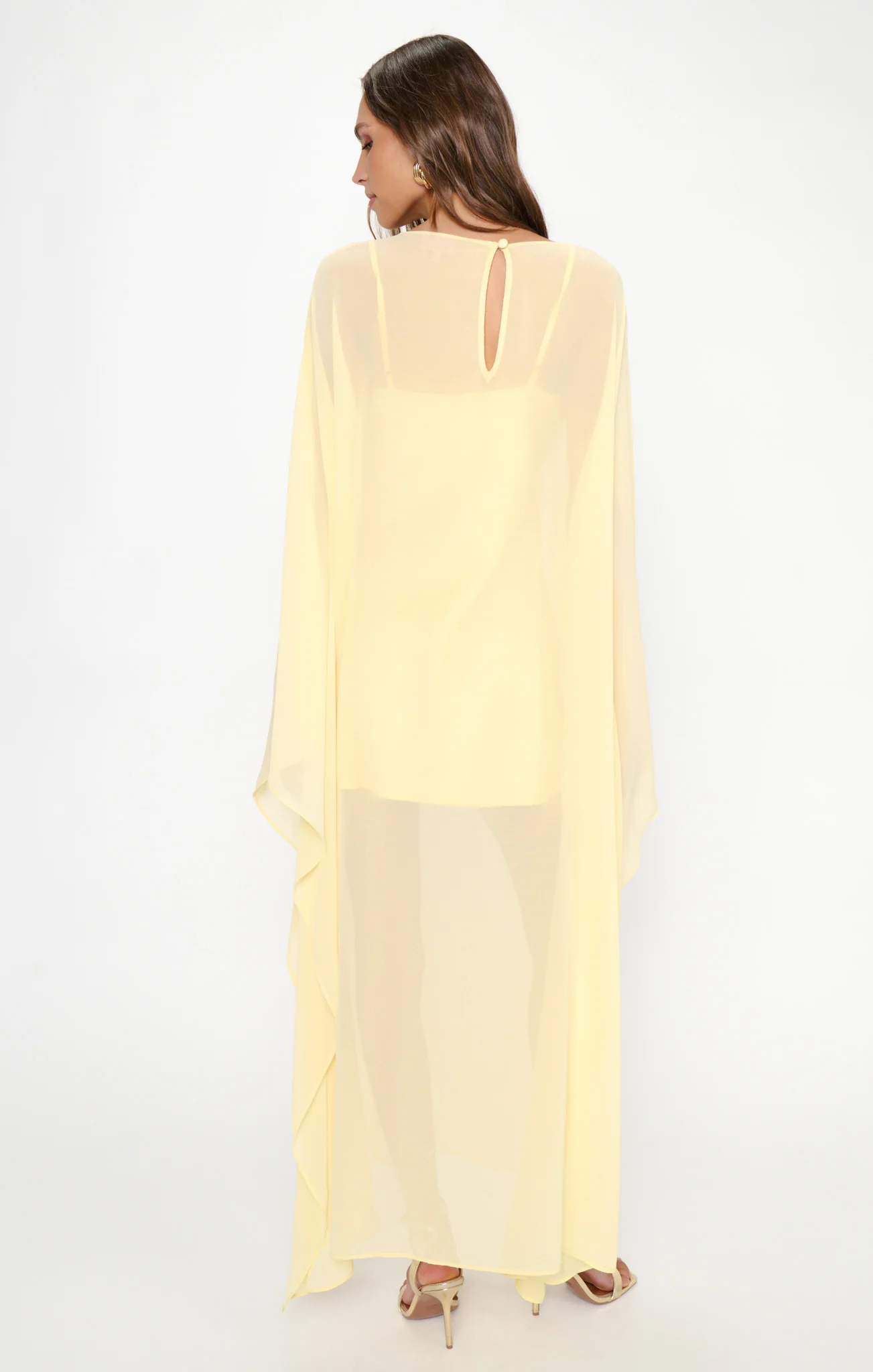 Olsen Maxi Dress ~ Pale Yellow Chiffon - Image 7