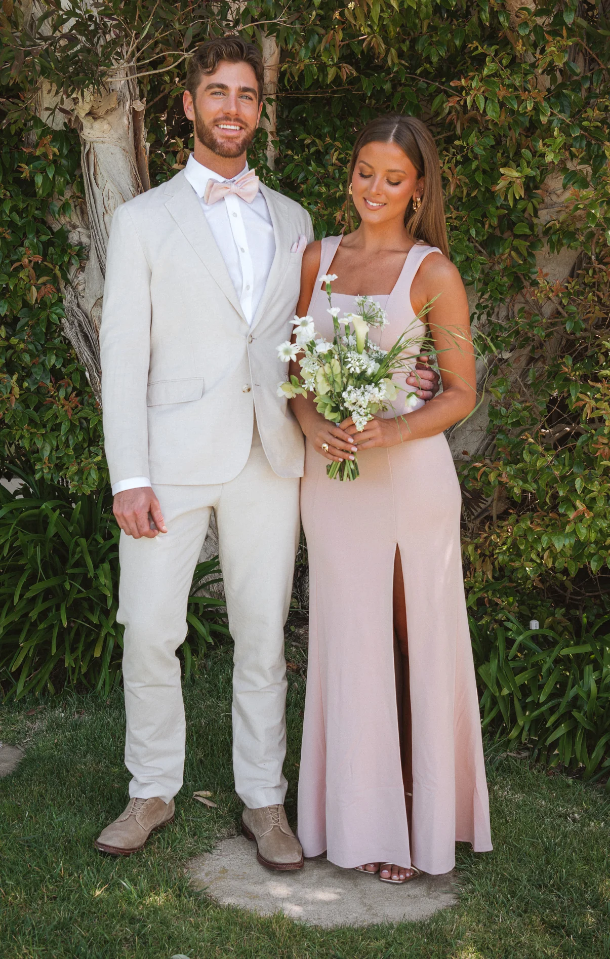 Paris Gown ~ Dusty Blush Stretch - Image 4