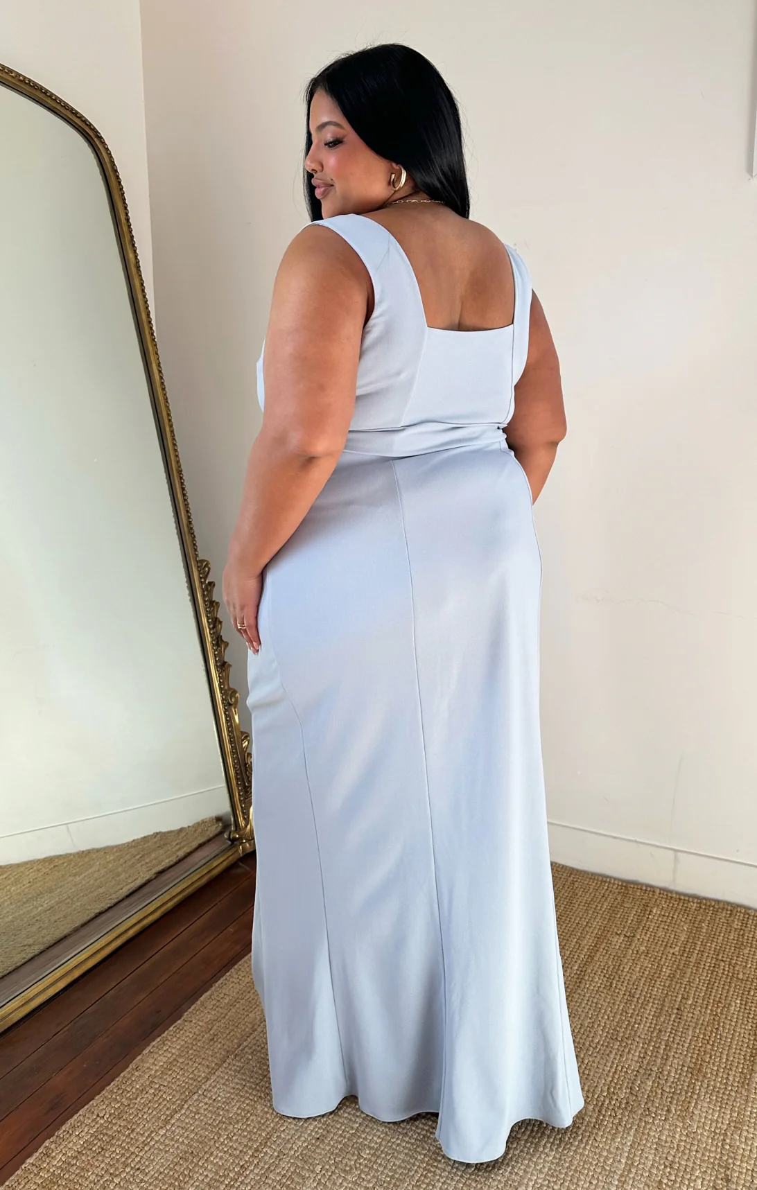 Paris Gown ~ Steel Blue Stretch - Image 9