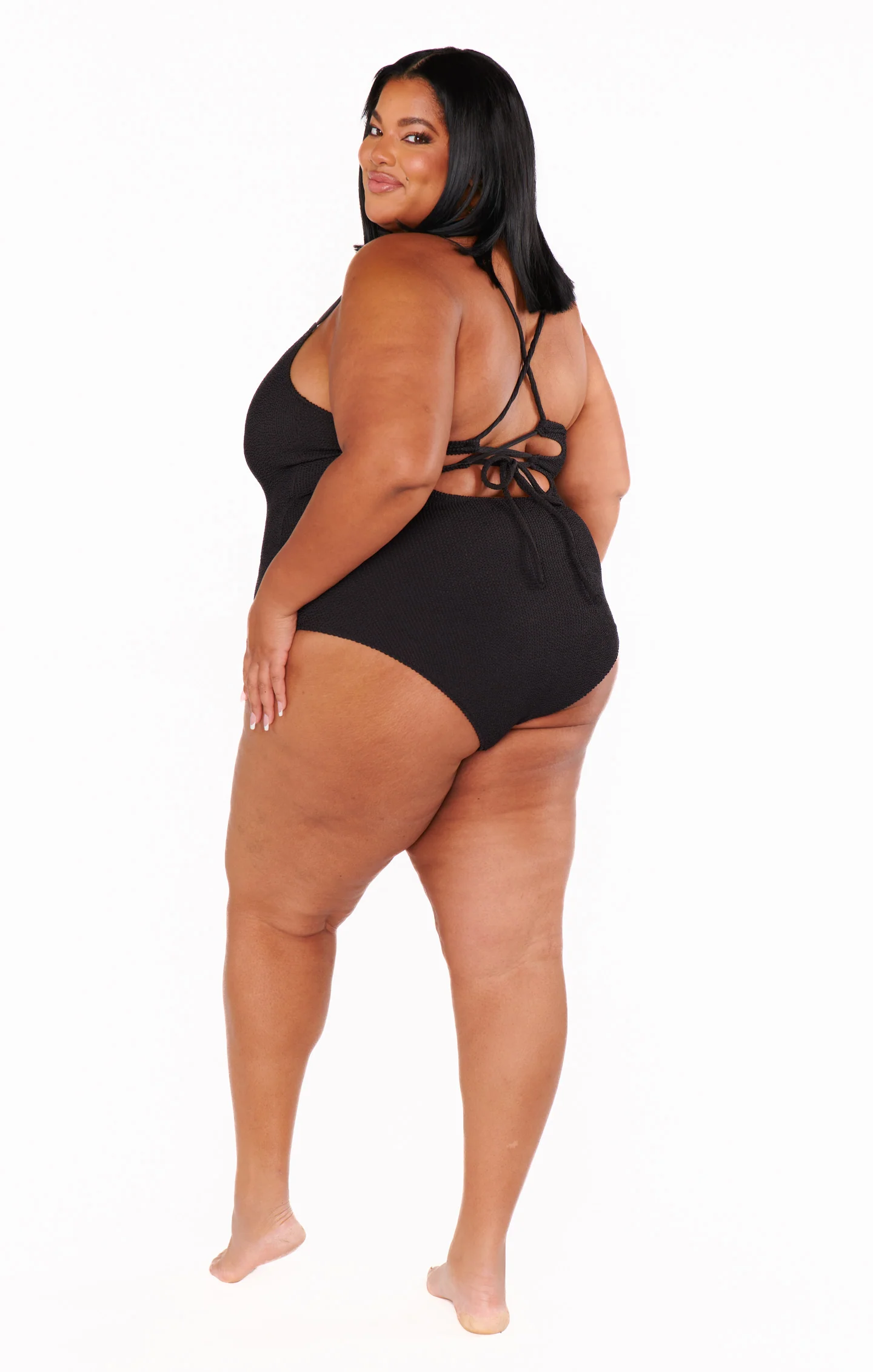 Positano One Piece ~ Black Scrunch - Image 9