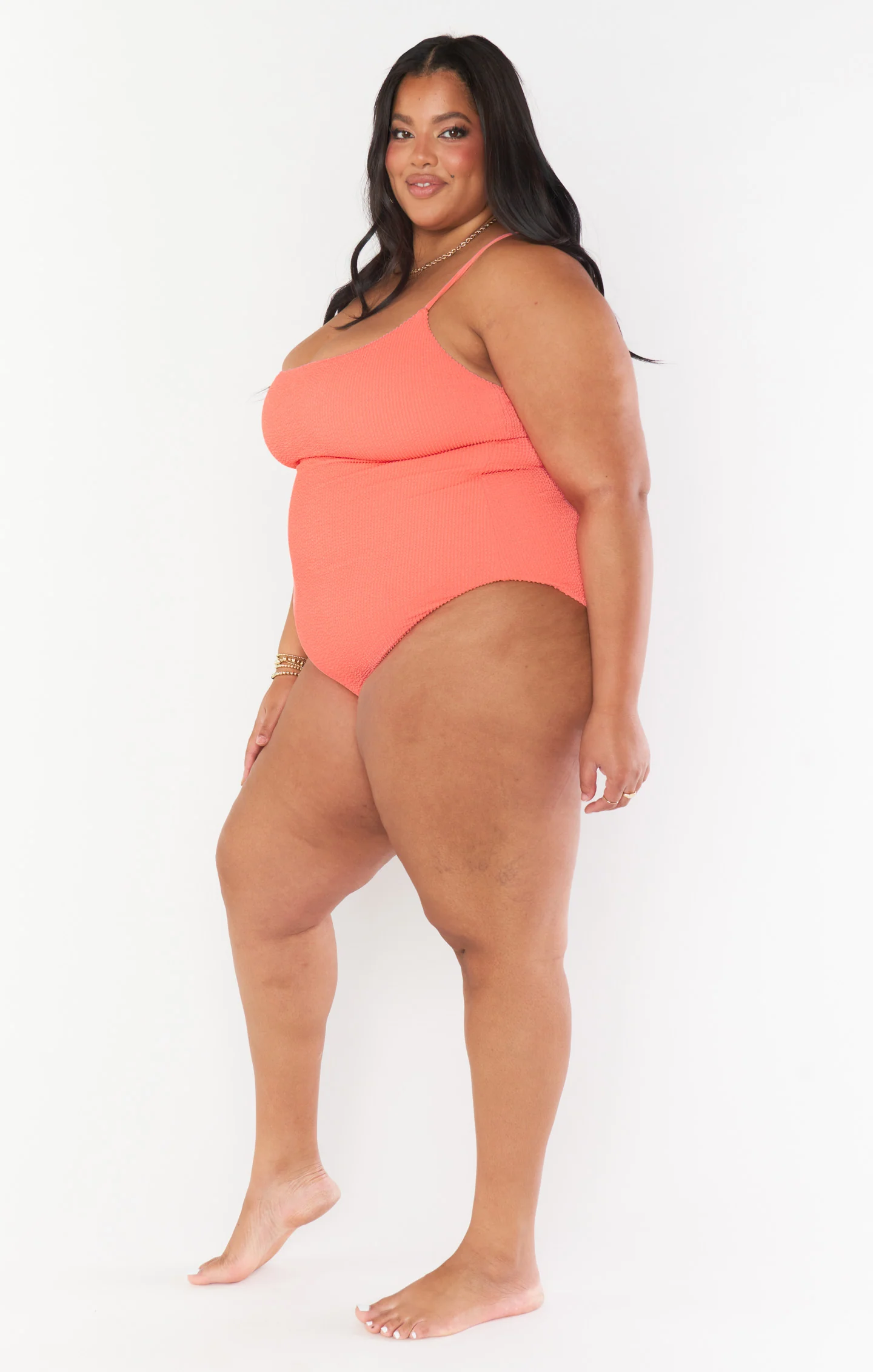 Positano One Piece ~ Neon Melon Scrunch - Image 10