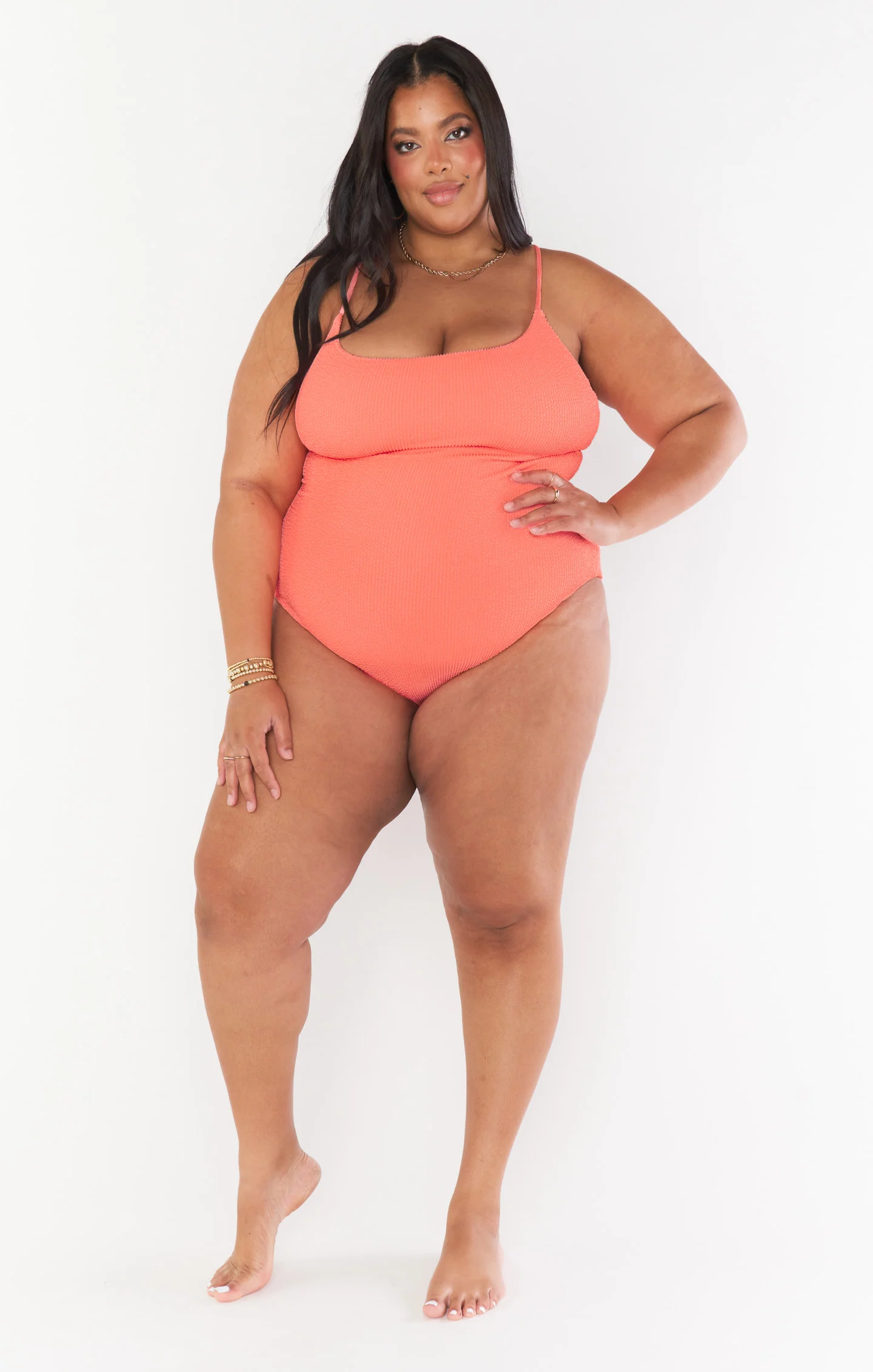 Positano One Piece ~ Neon Melon Scrunch - Image 9