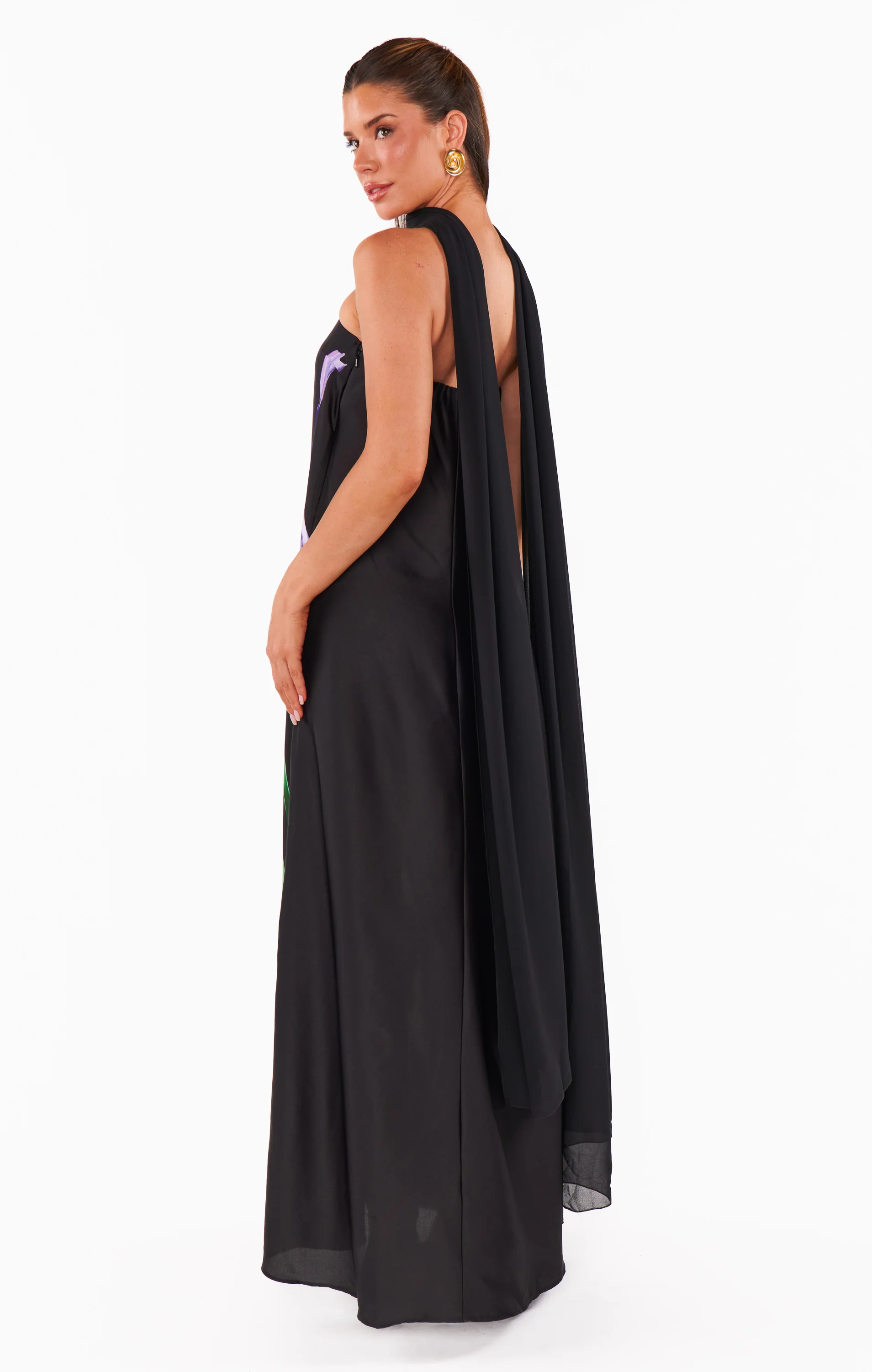 Renee Maxi Dress ~ Wild Iris Luxe Satin - Image 16