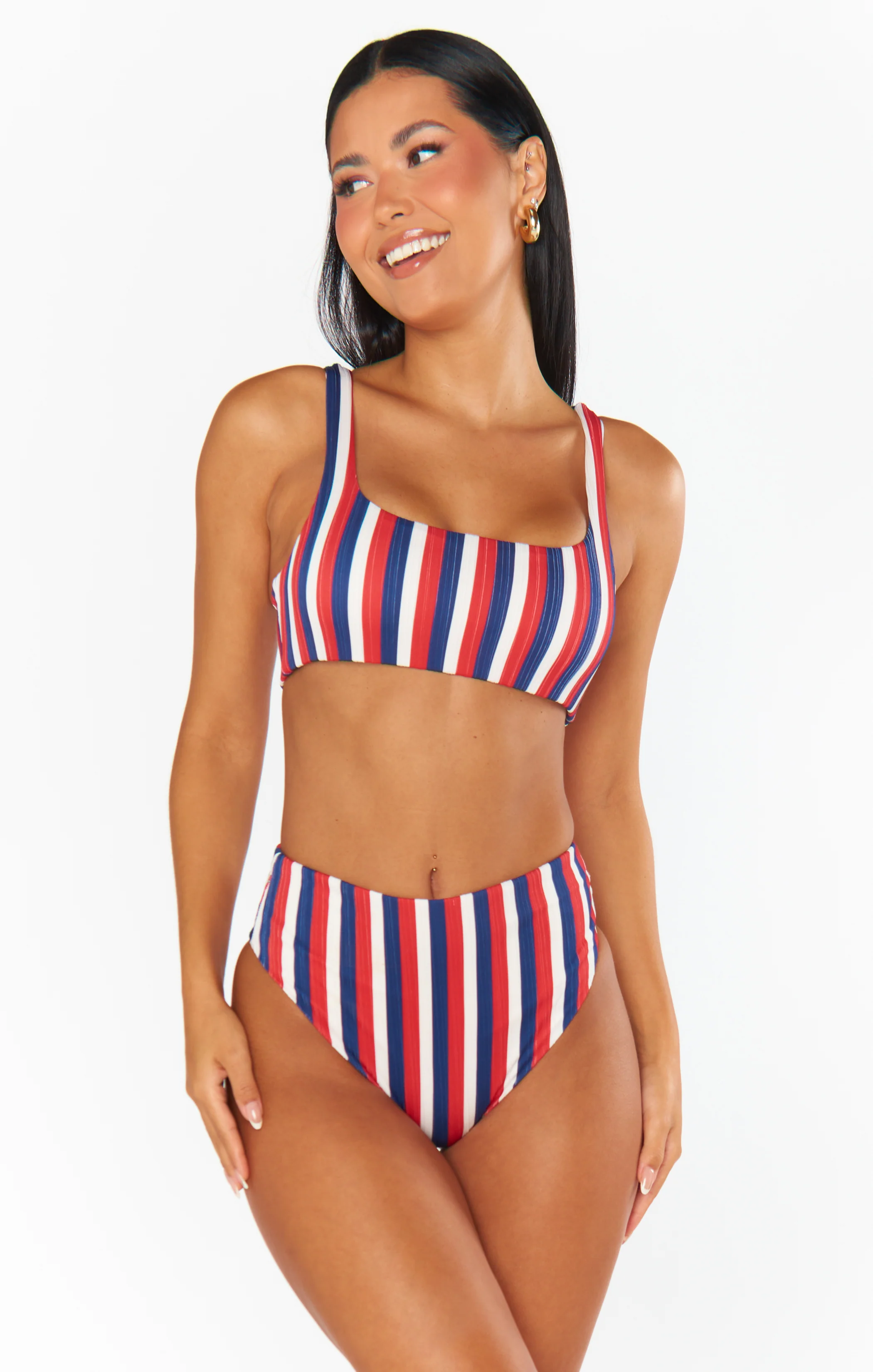 Sail Bottom ~ Americana Stripe Micro Rib - Image 3