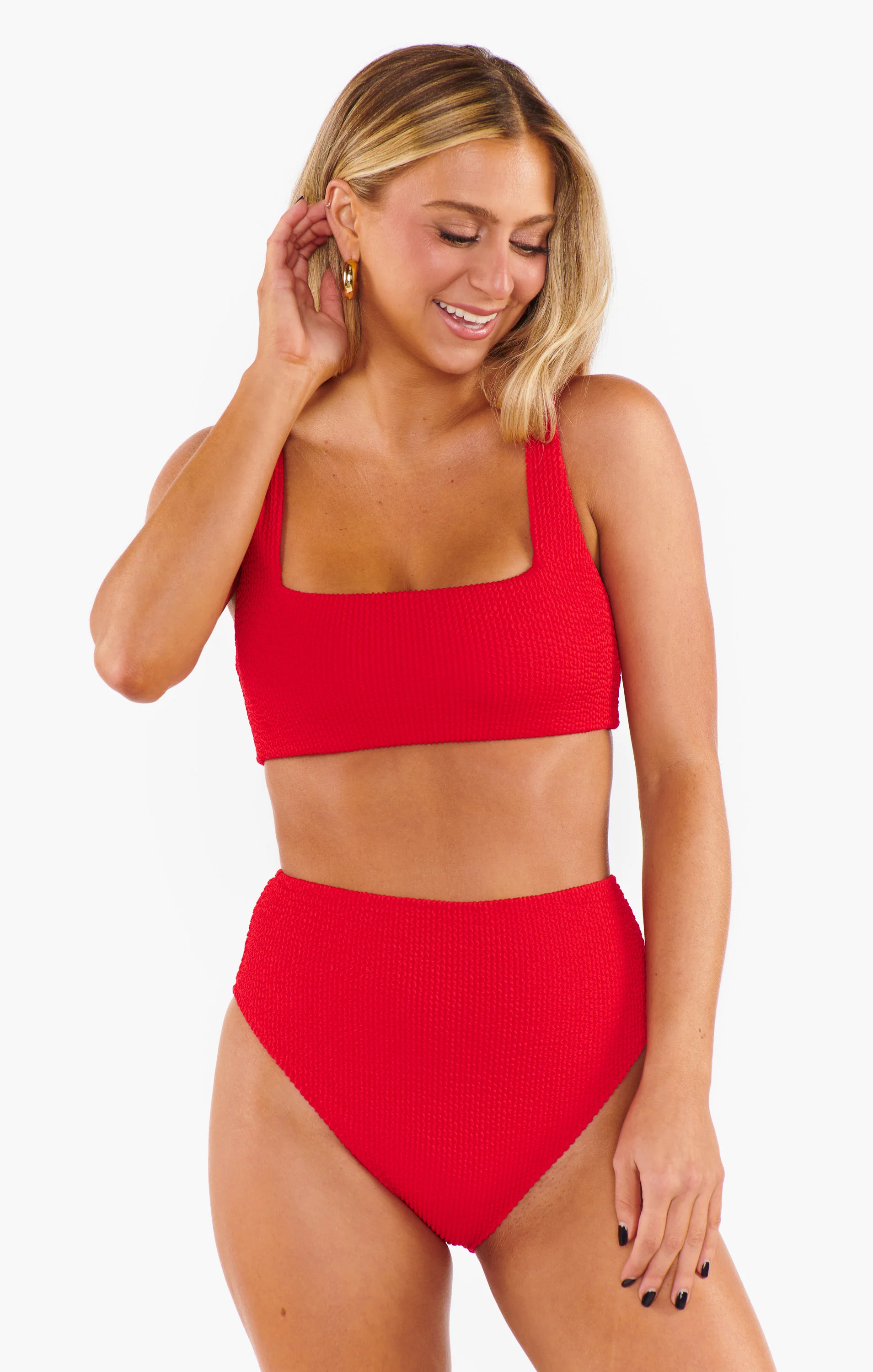 Sail Bottom ~ Hot Tamale Red Scrunch - Image 7