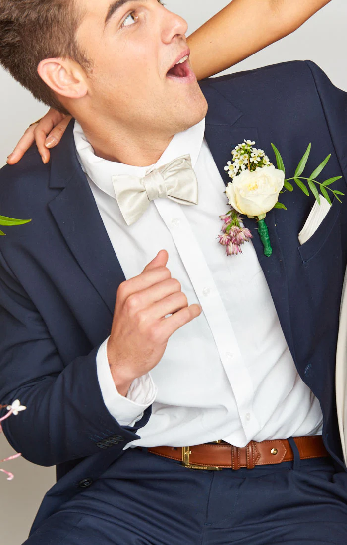 Sam Pocket Square ~ Show Me The Ring Solid - Image 4