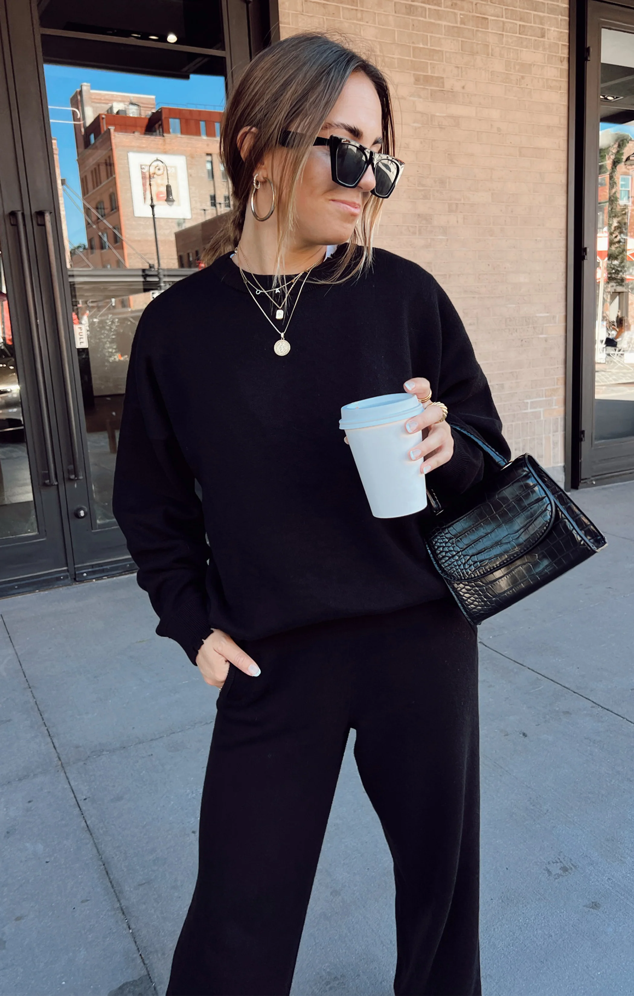 Scout Sweater ~ Black Knit - Image 2