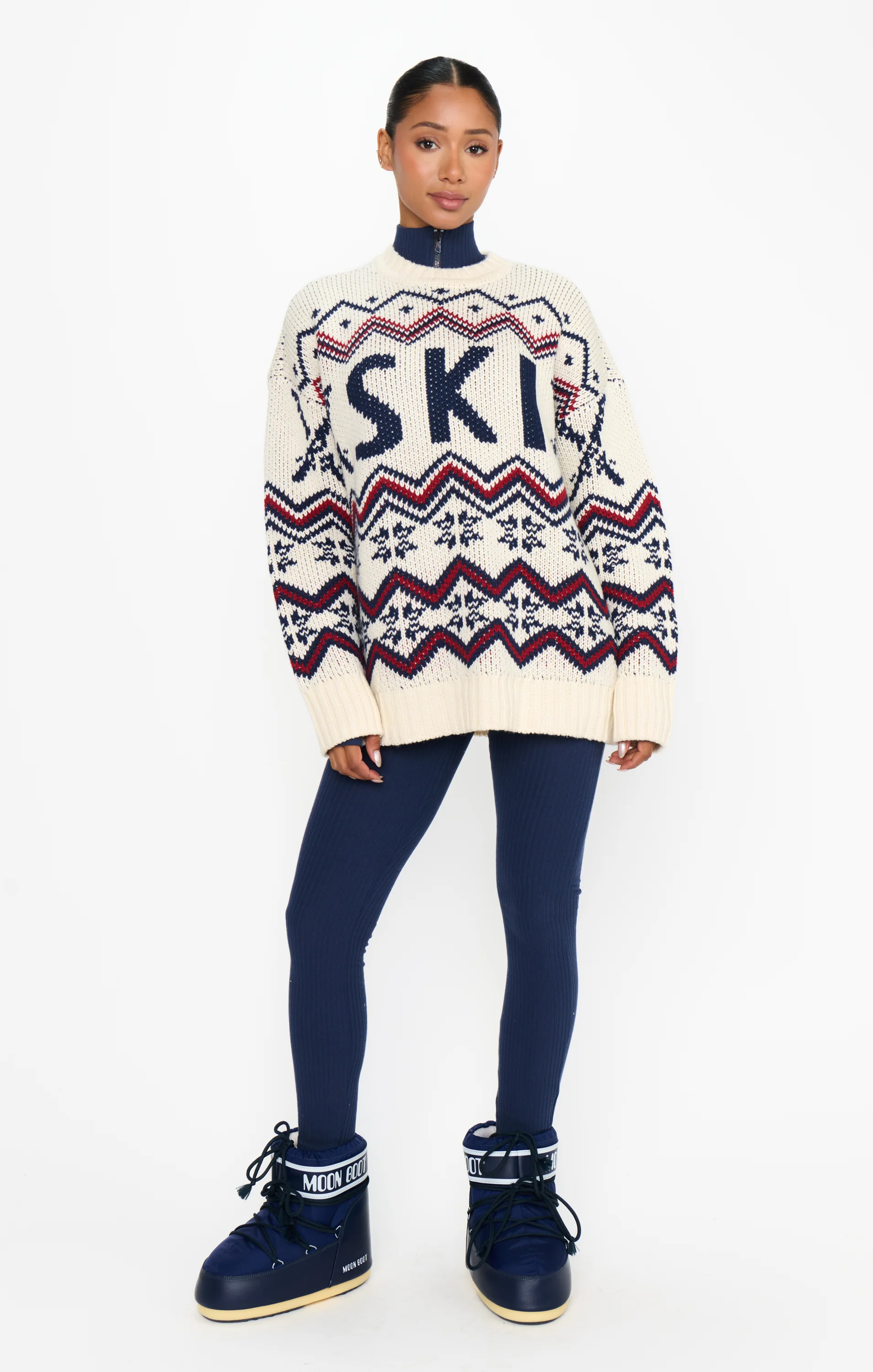 Ski in Sweater ~ Cream Ski Knit - Image 5