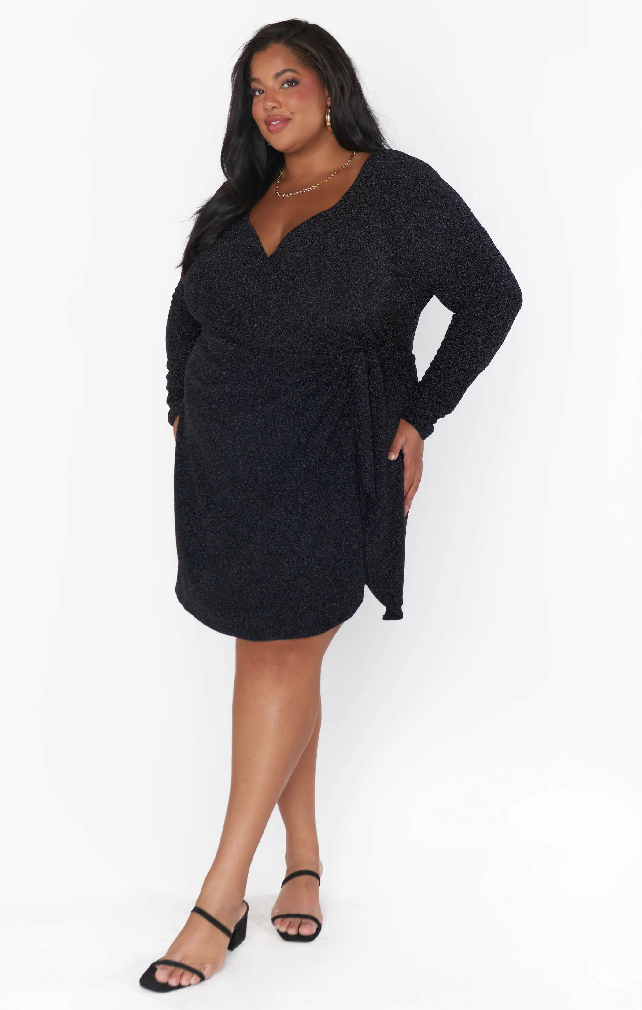 Stage Skort Dress ~ Black Shimmy Shine - Image 11