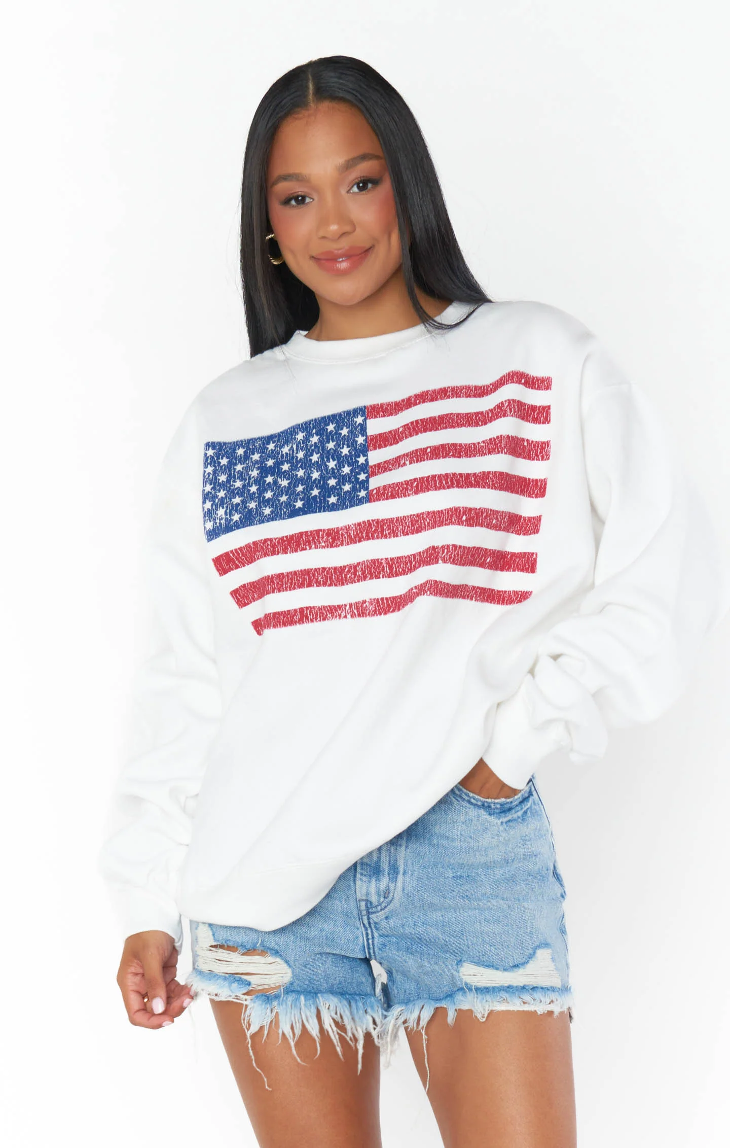 Stanley Sweatshirt ~ American Flag Graphic - Image 2